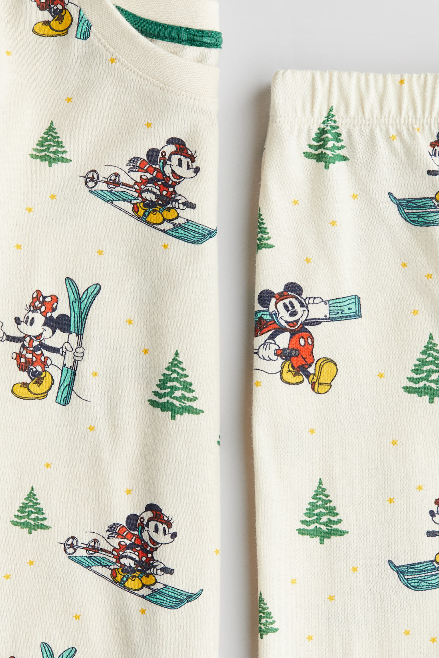 Printed cotton jersey pyjamas - Cream/Mickey Mouse/Light grey/Hot Wheels/White/Bluey/Red/Spidey/Green/Paw Patrol/White/Marvel/Blue/Spider-Man/Black/Sonic the Hedgehog/Black/Batman/White/Pokémon/Red/The Grinch/Bright blue/Sonic the Hedgehog/Dark grey/Mickey Mouse/Black/Minecraft - 2