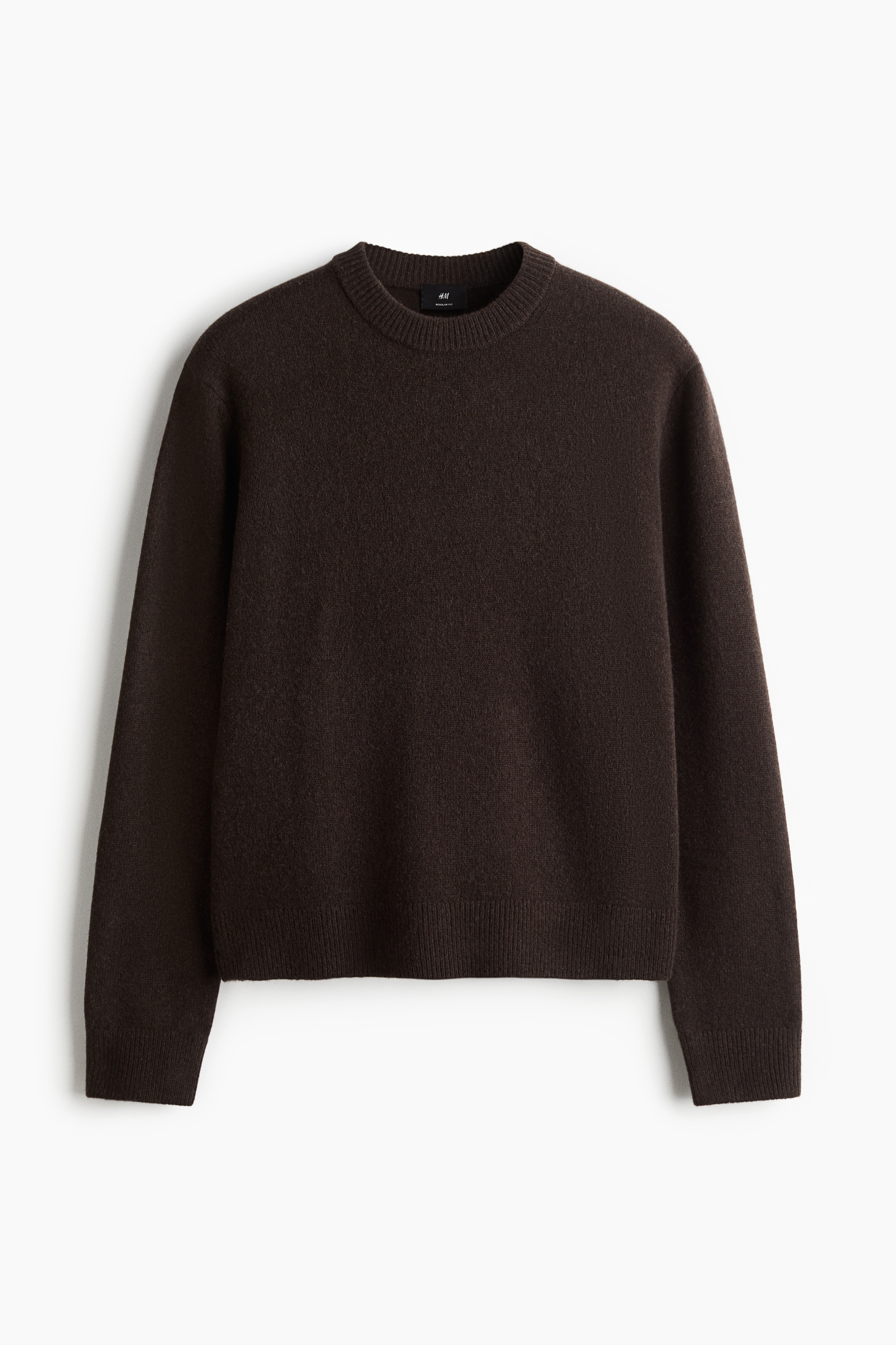 Regular Fit Fine-knit wool jumper - Brown/Dark green/Dark grey/Navy blue