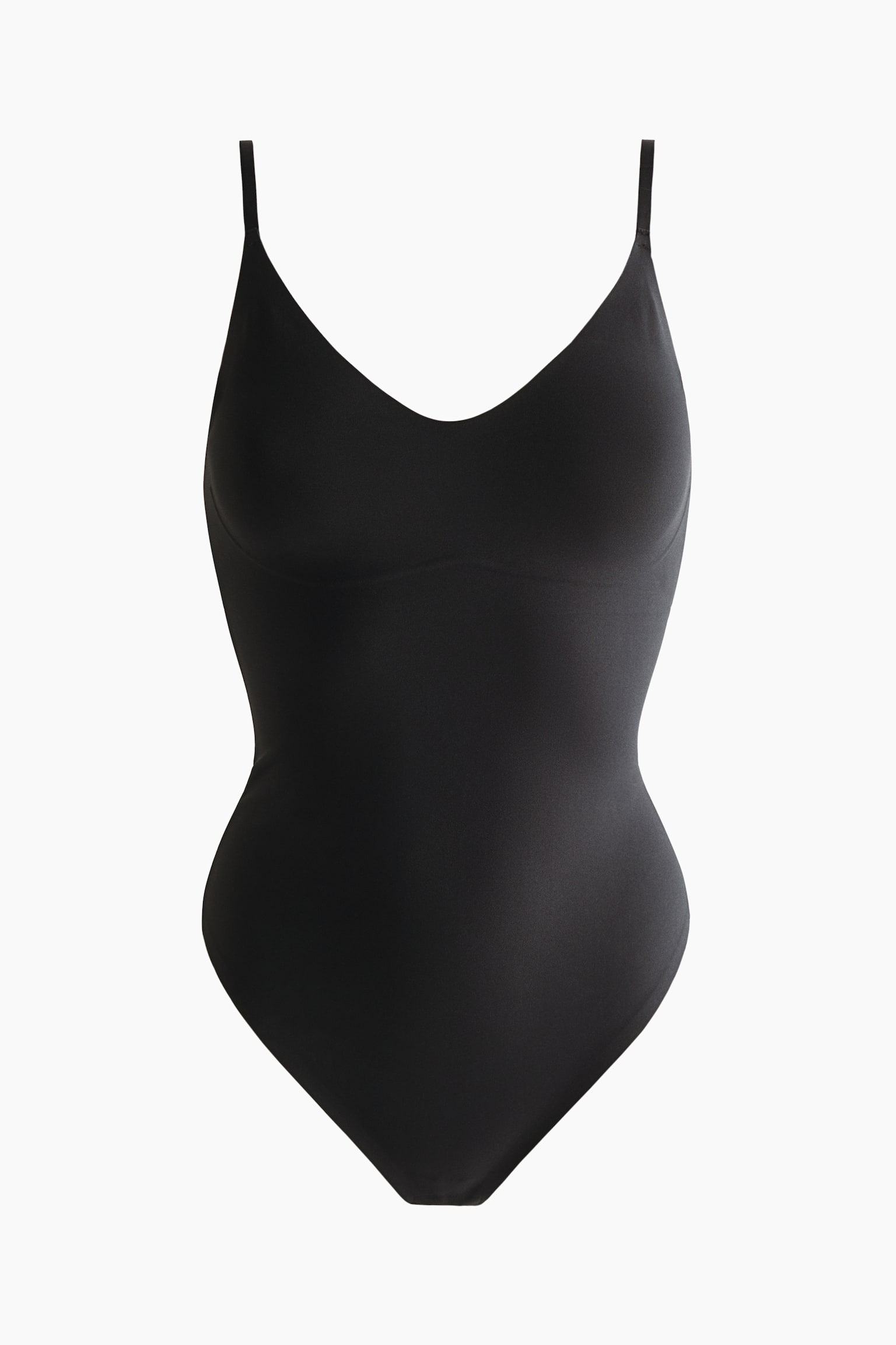 Боди Shape, стринги, микрофибра — H&M, цвет: Чёрный — фото 1