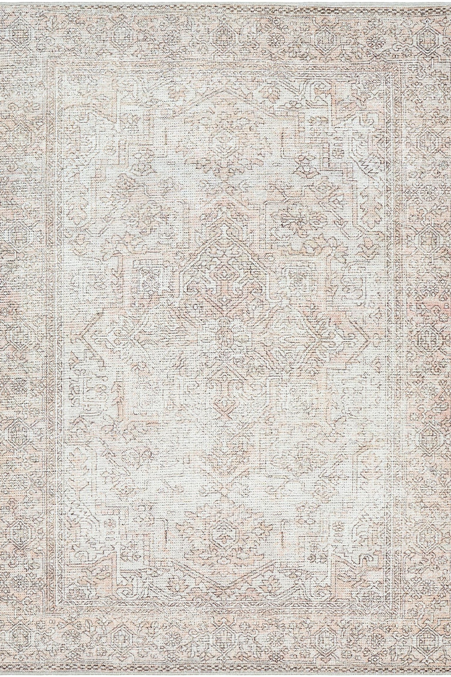 Aashi Oriental Vintage Area Rug - Brown, Ivory