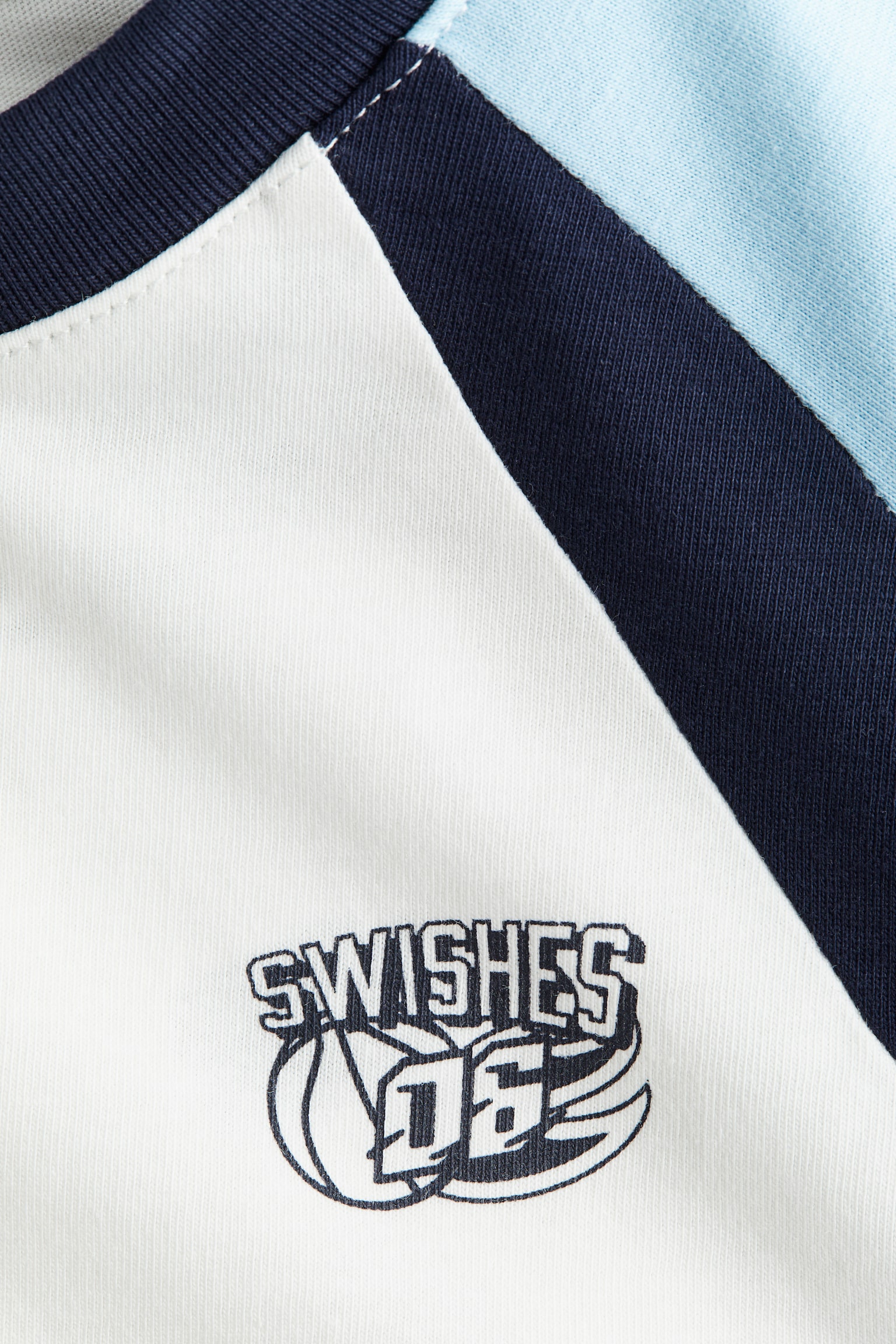 圖案長袖T恤 - 淺藍色/Movement/白色/Movement/海軍藍/Movement - 3