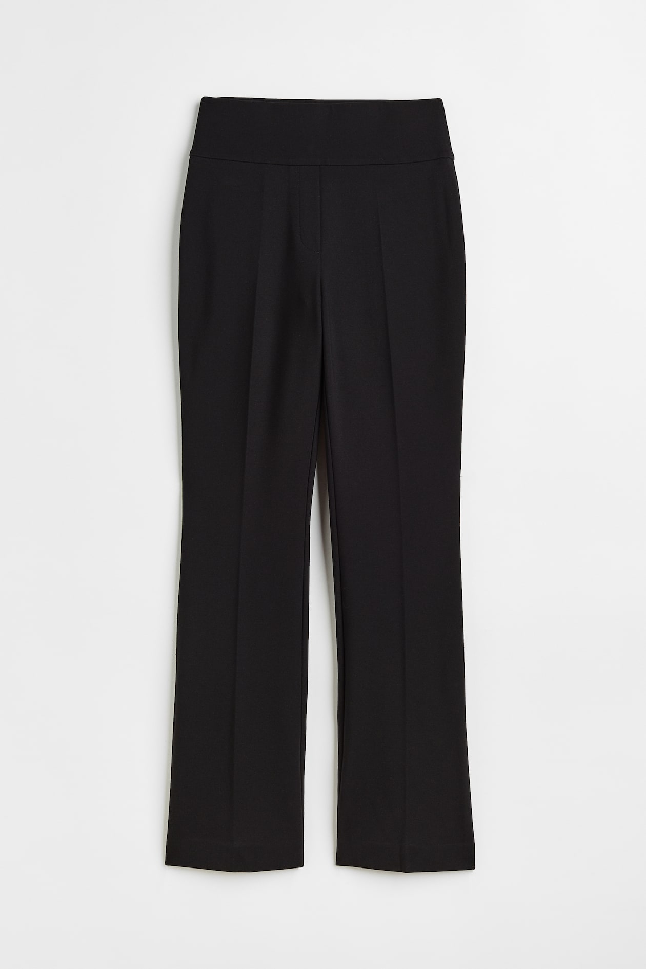 Flared tailored trousers - High waist - Long - Black - Ladies | H&M GB