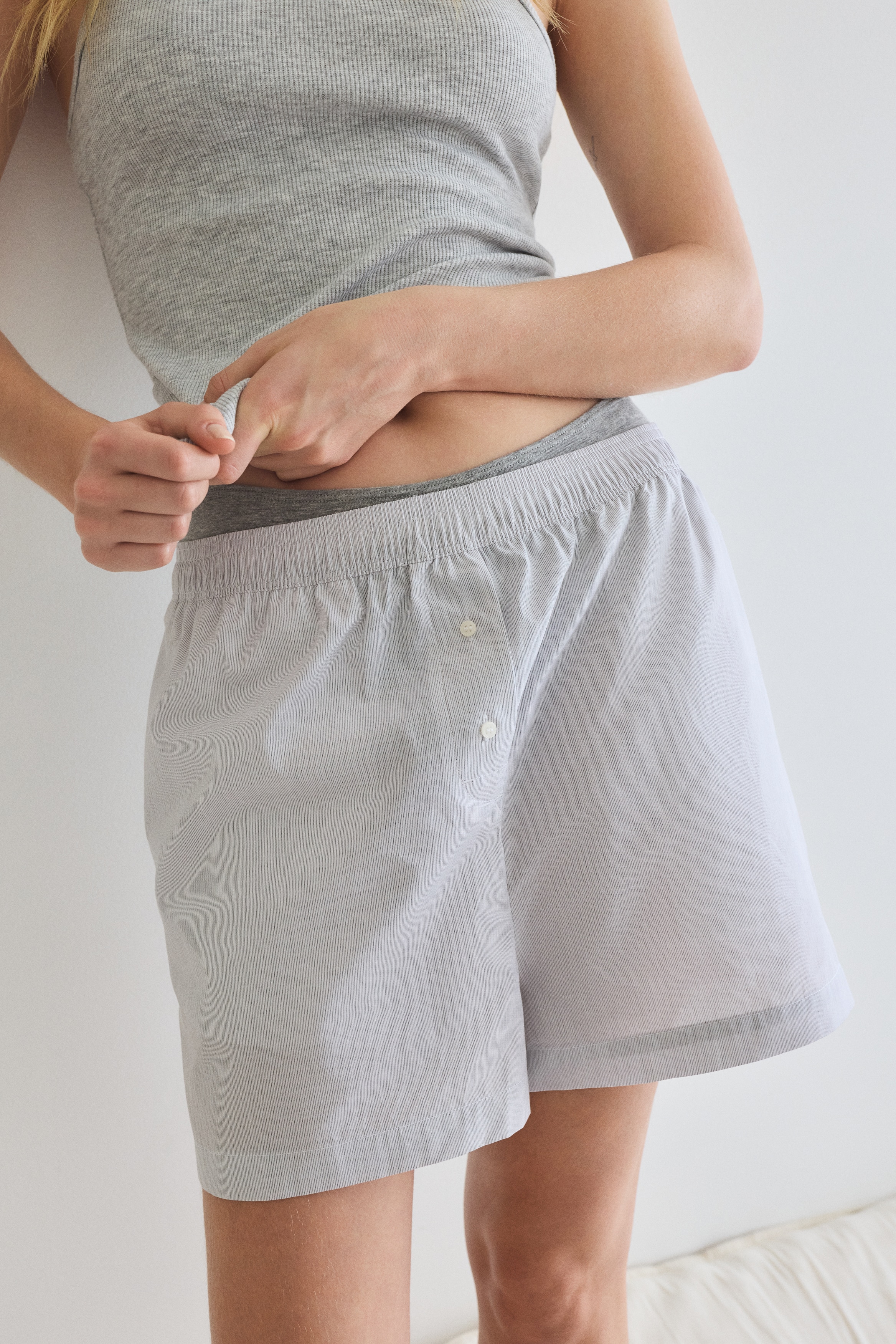 Poplin shorts