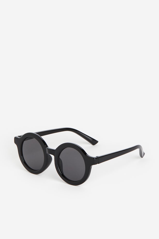 Round sunglasses - Black/Light pink/White - 2
