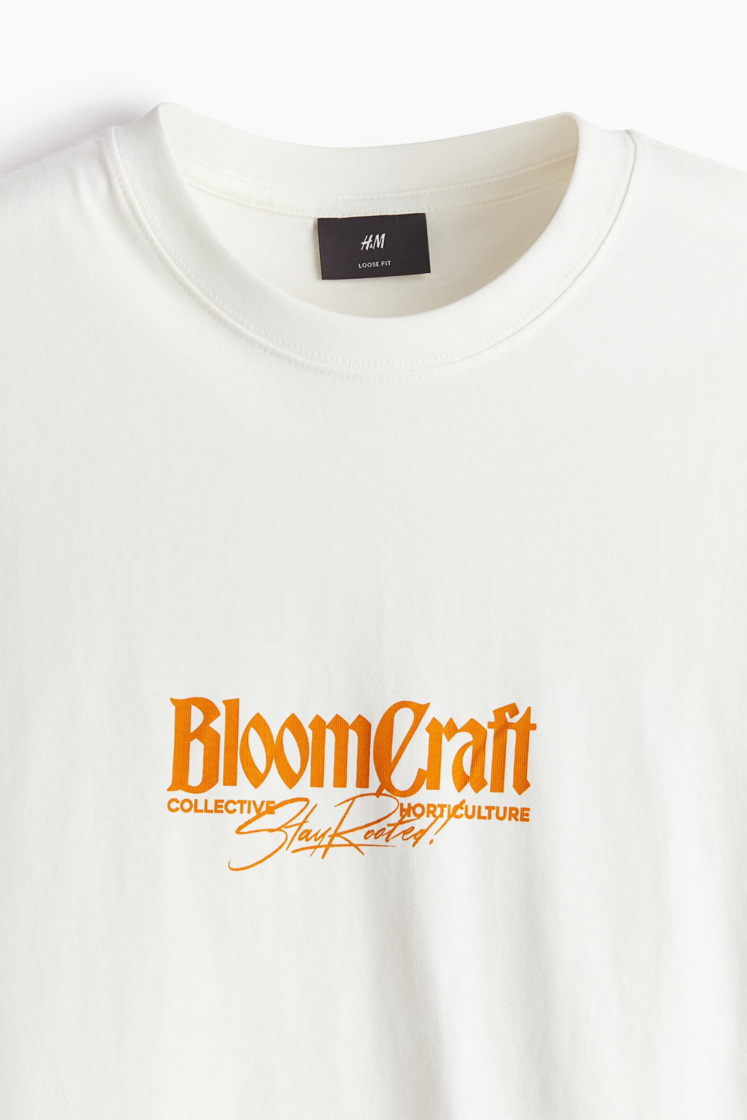 ルーズフィット プリントTシャツ - ホワイト／Bloomcraft/ピスタチオグリーン／Be Kind/ライトベージュ - 4