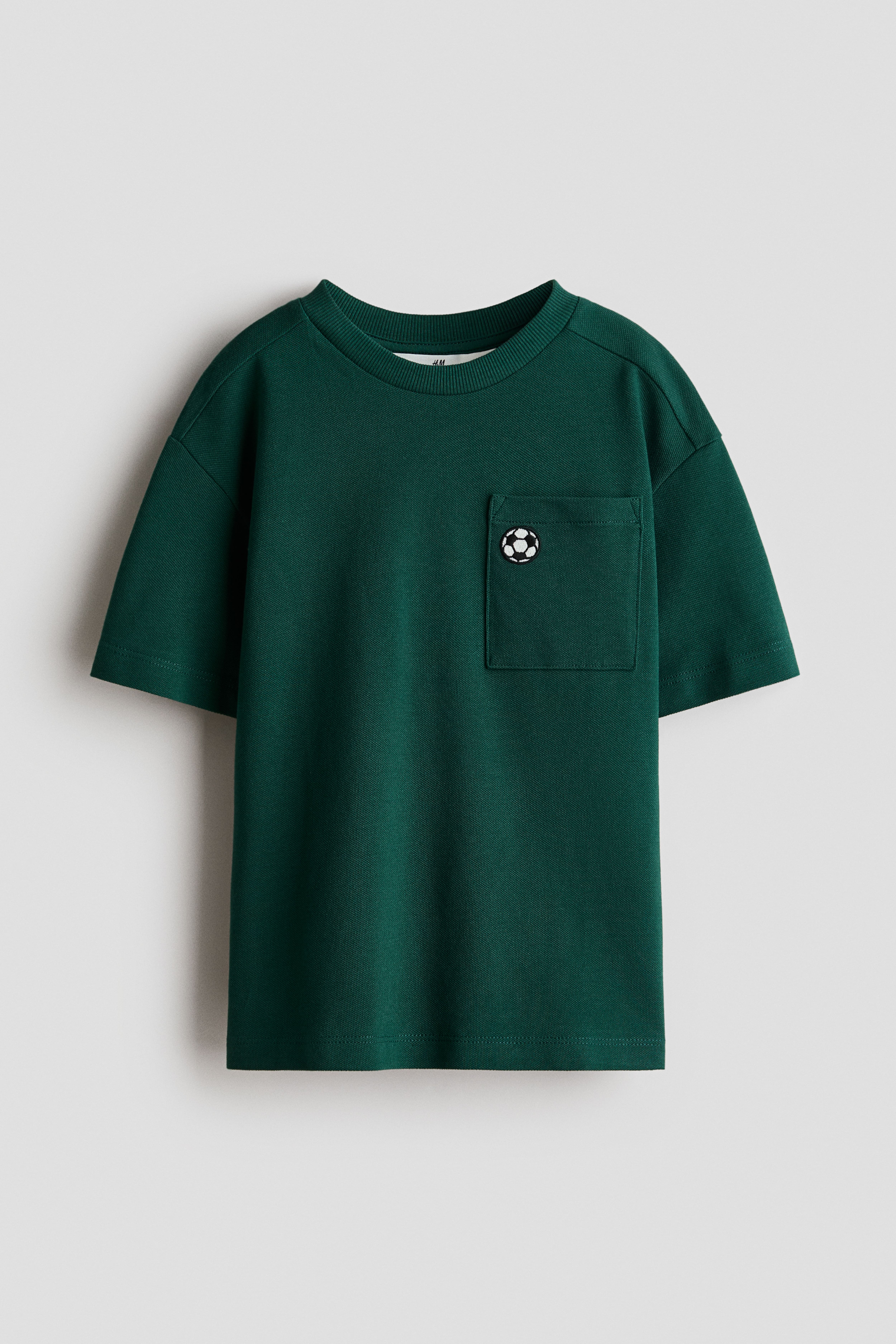T-shirt en piqué avec détail brodé
