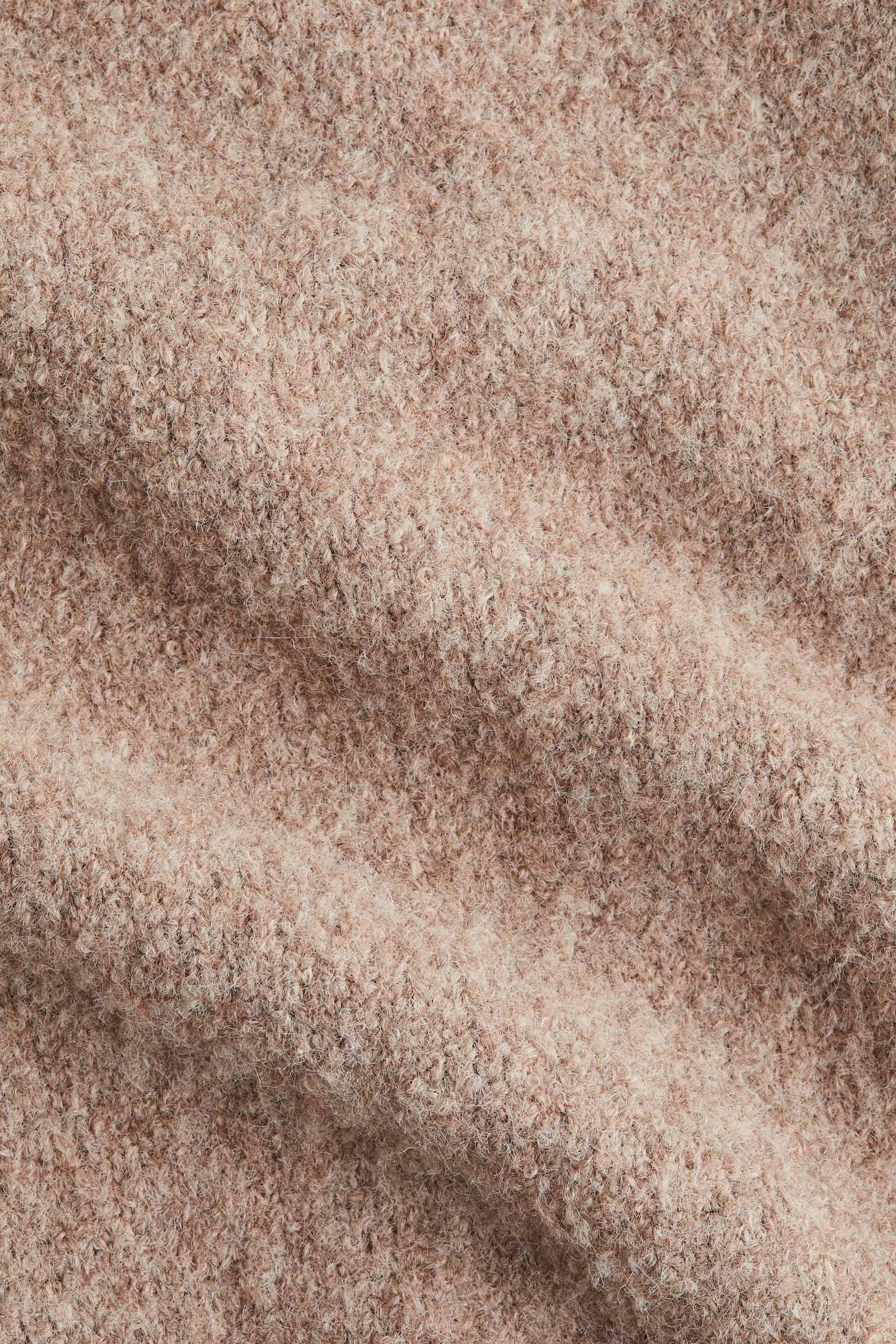 Wool-blend V-neck jumper - Beige marl - 5