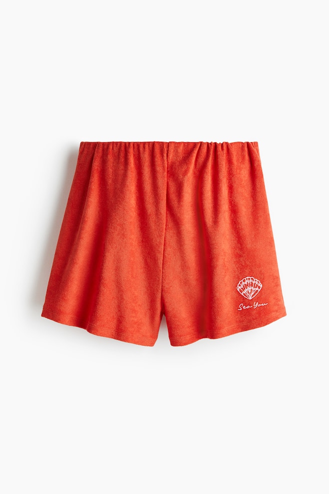 Terry Shorts - Red - 1