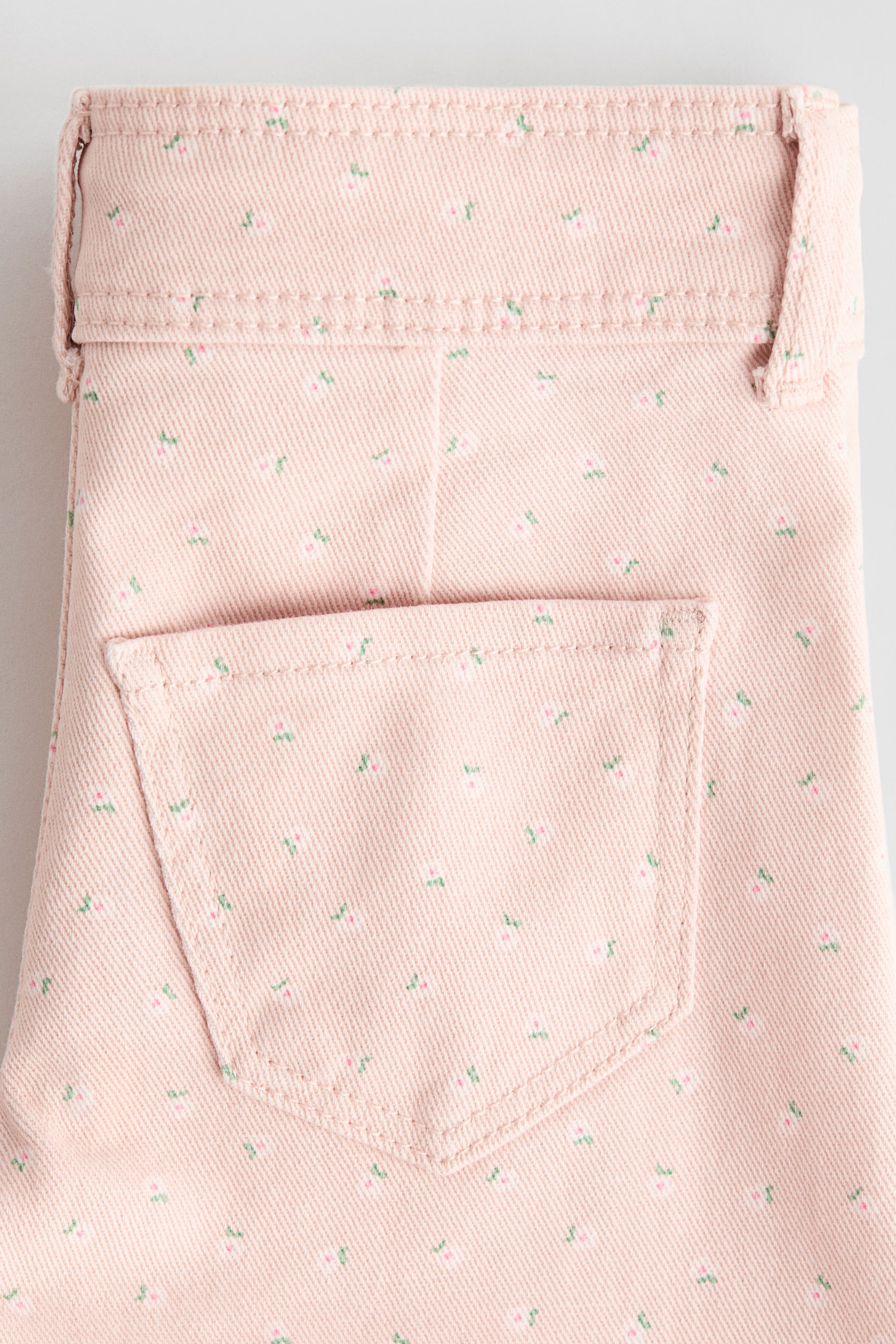 Pantalon évasé - Rose clair/fleuri/Rouge/Noir - 4