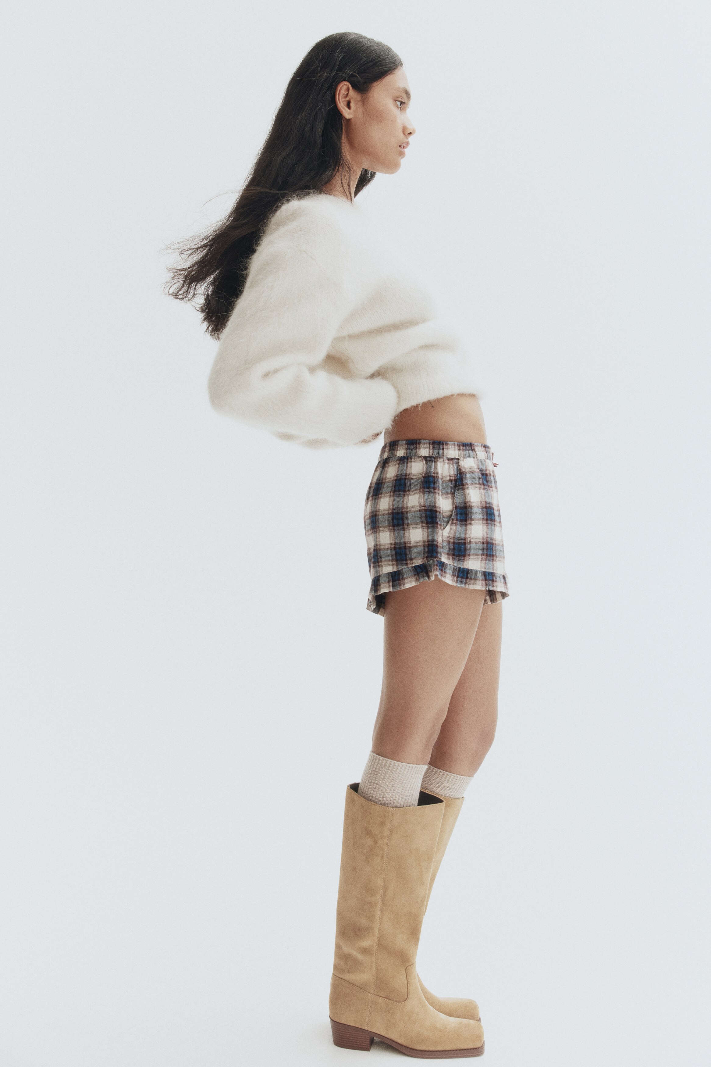 Cotton twill shorts