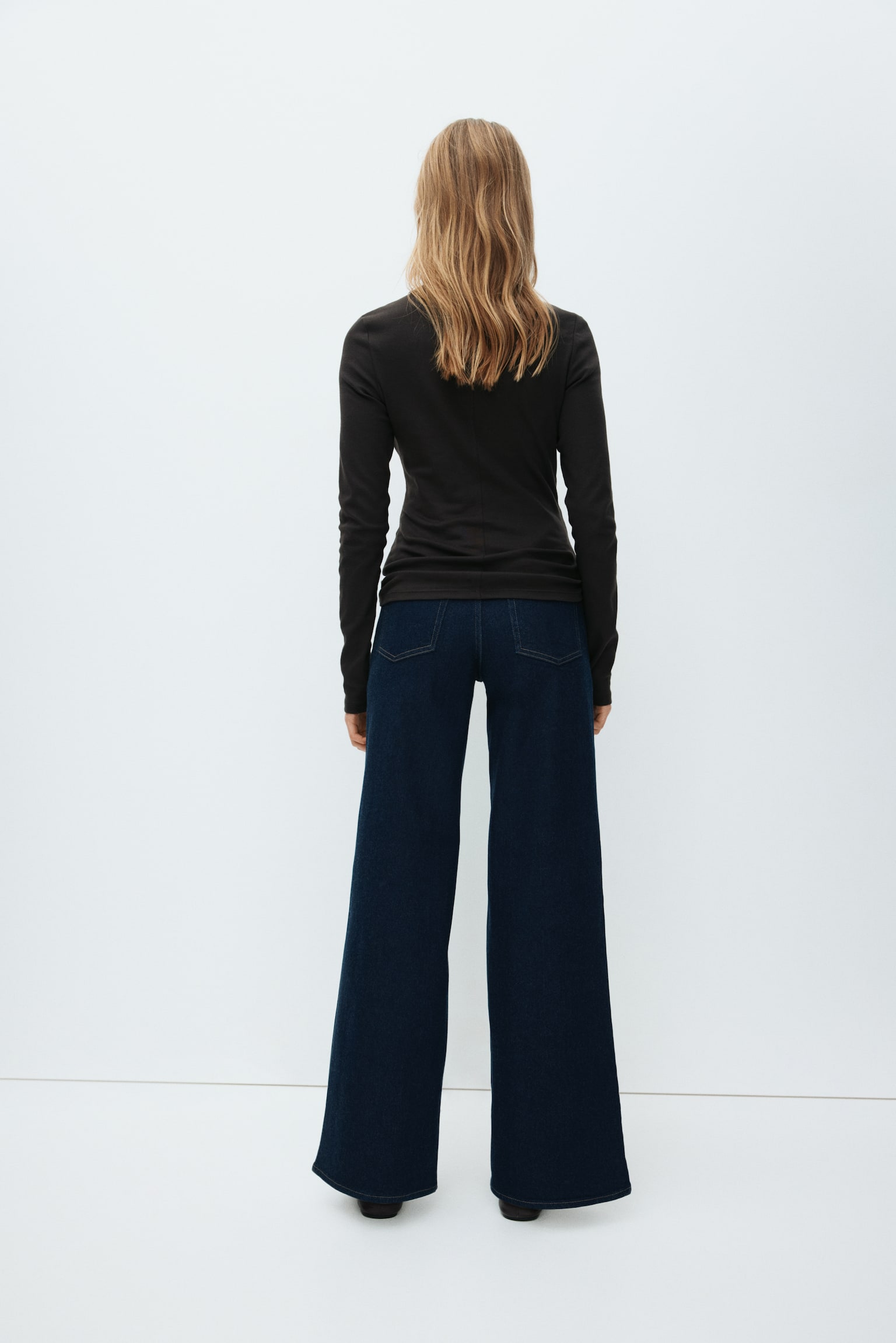 MAMA Superstretch Wide Jeans - Tumma deniminsininen/Vaalea deniminsininen/Deniminsininen - 5