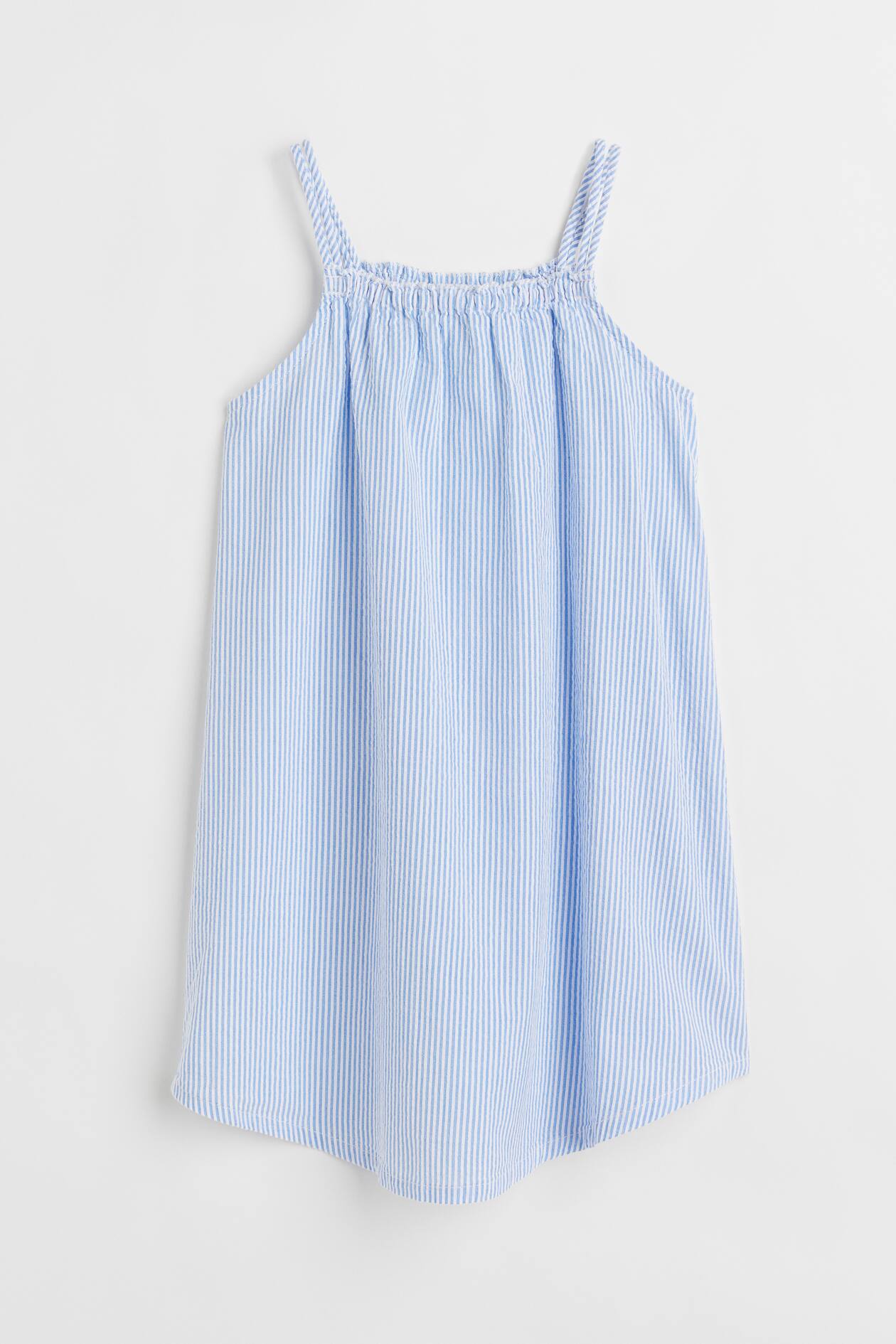 Cotton Dress - Blue/striped - Kids | H&M US