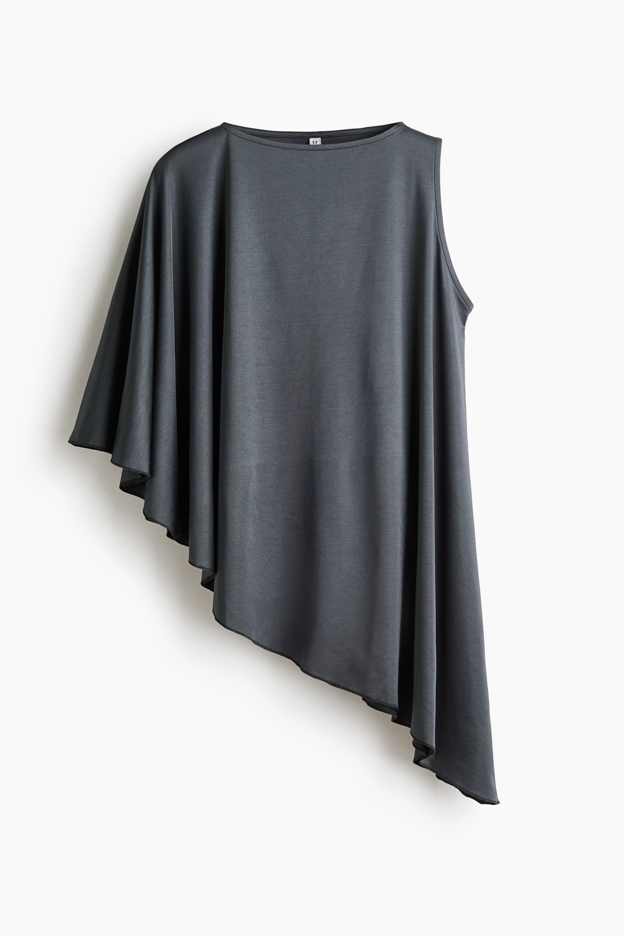 View larger image: Asymmetric cape top - Dark grey - Ladies | H&M IE 1