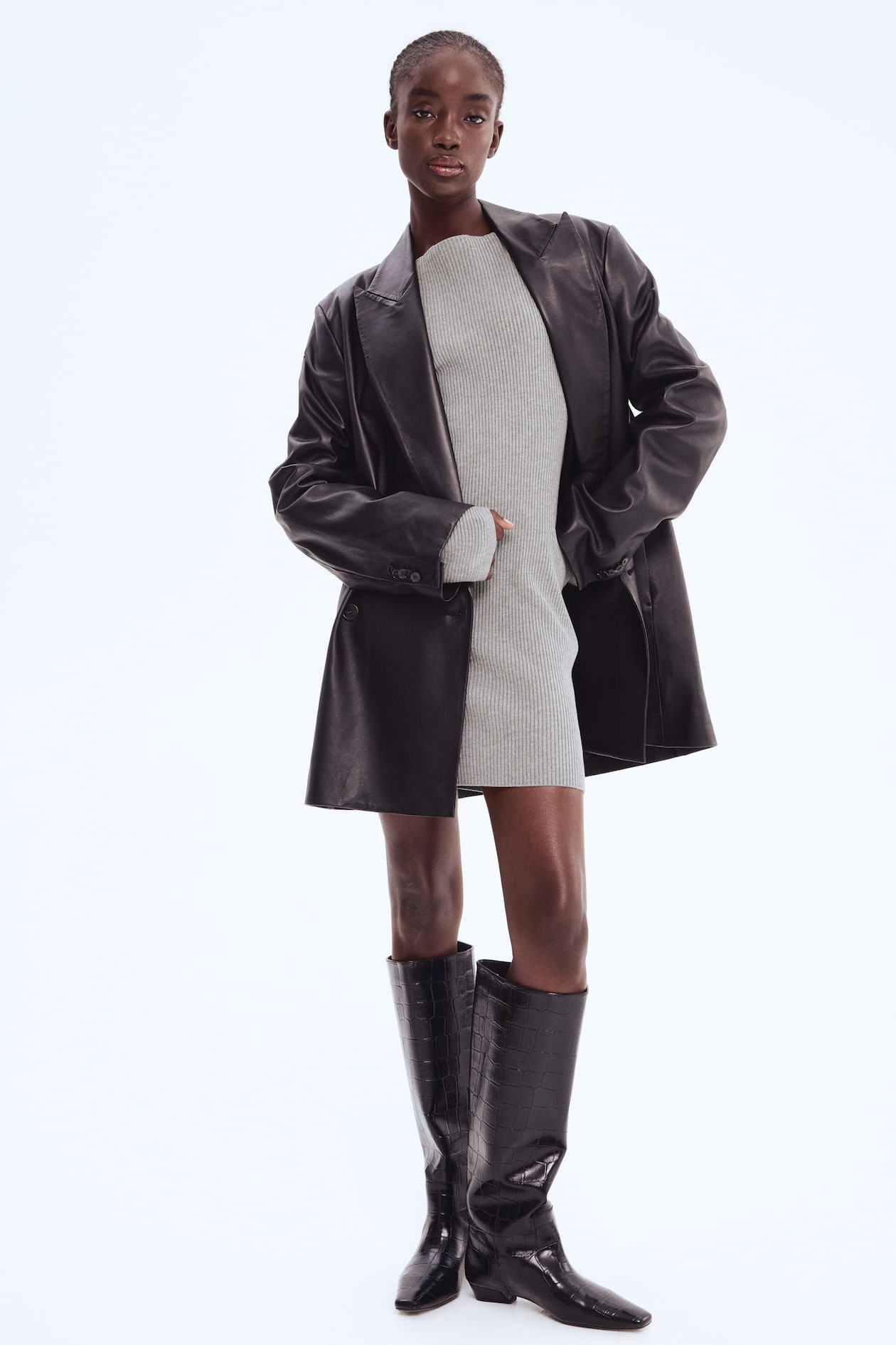 Rib-Knit Dress - image 3