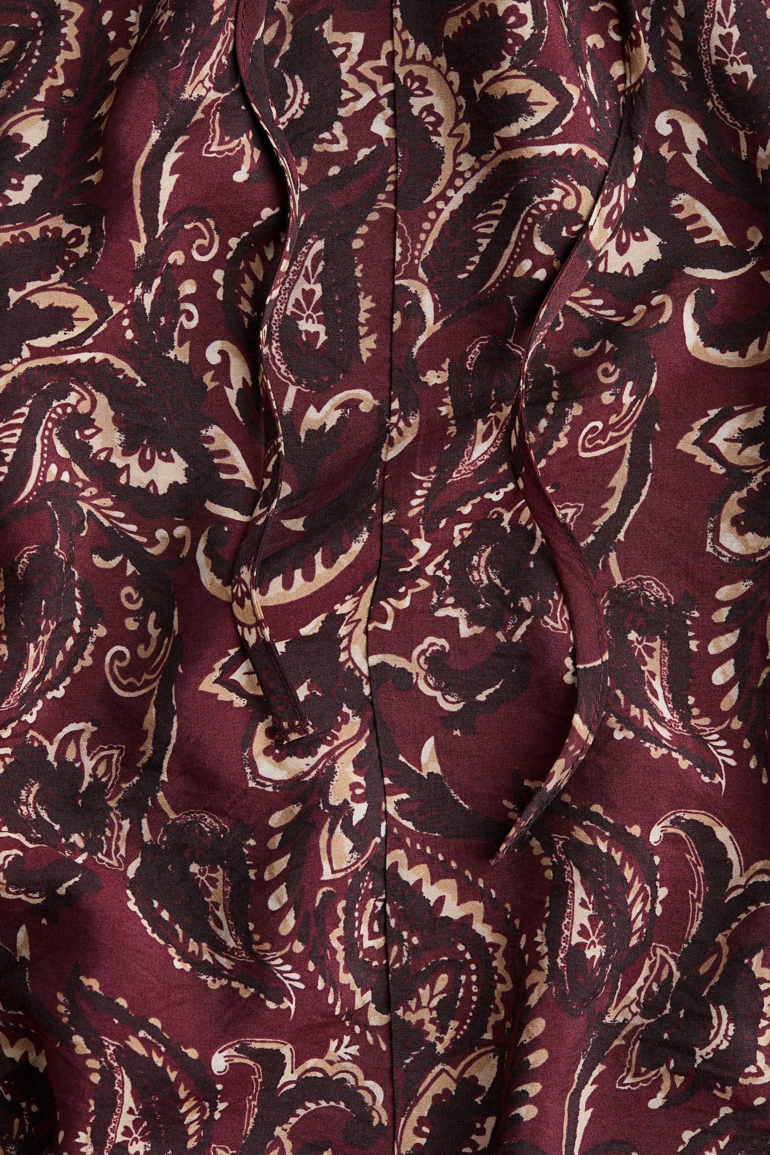 Yakası Fırfırlı Elbise - Bordo/Şal desenli/Koyu mavi/Şal desenli/Bej/Leopar desenli - 5