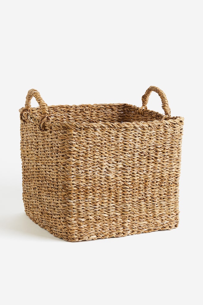Large braided storage basket - 1