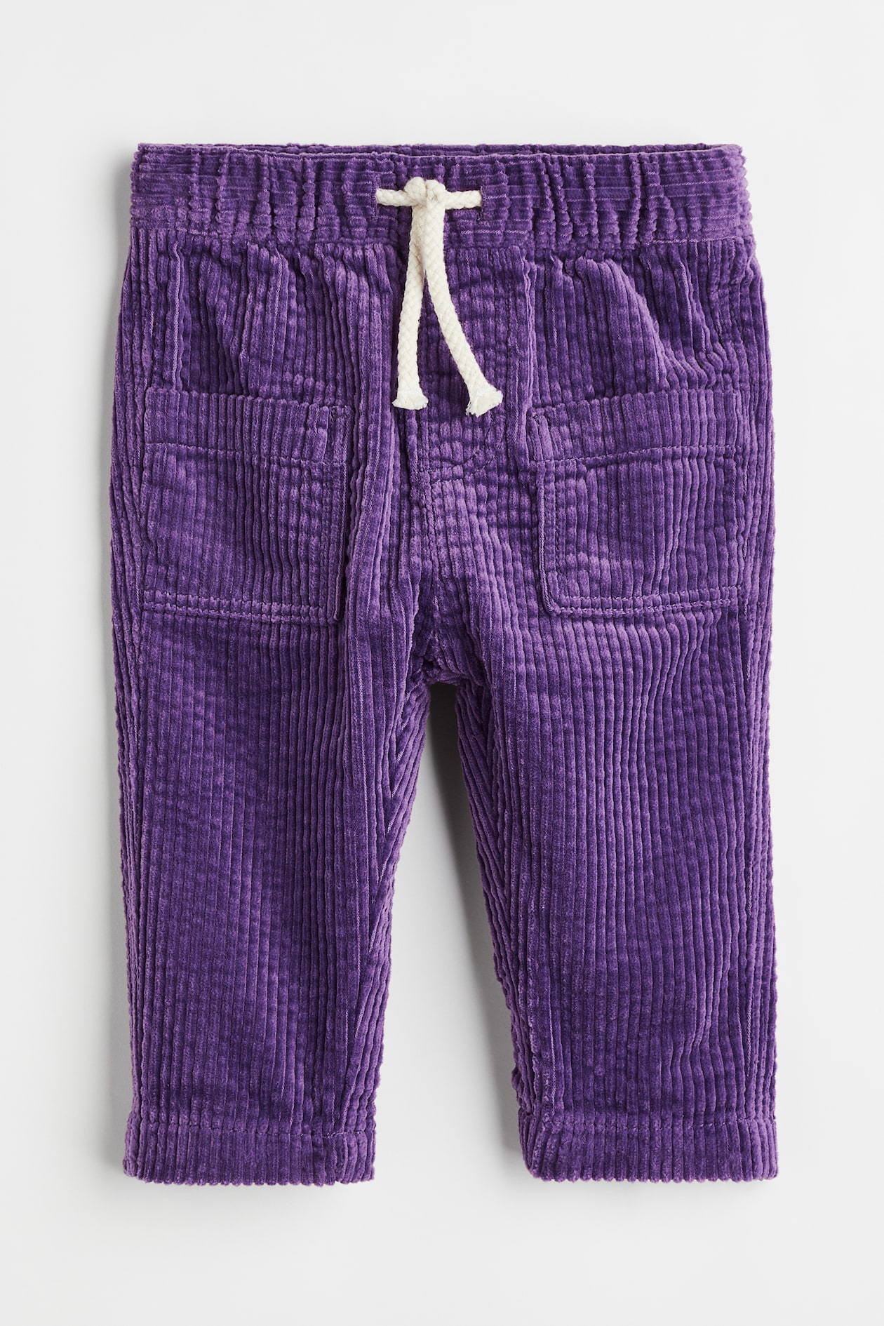 Pantalón en pana de algodón Morado Kids H&M MX
