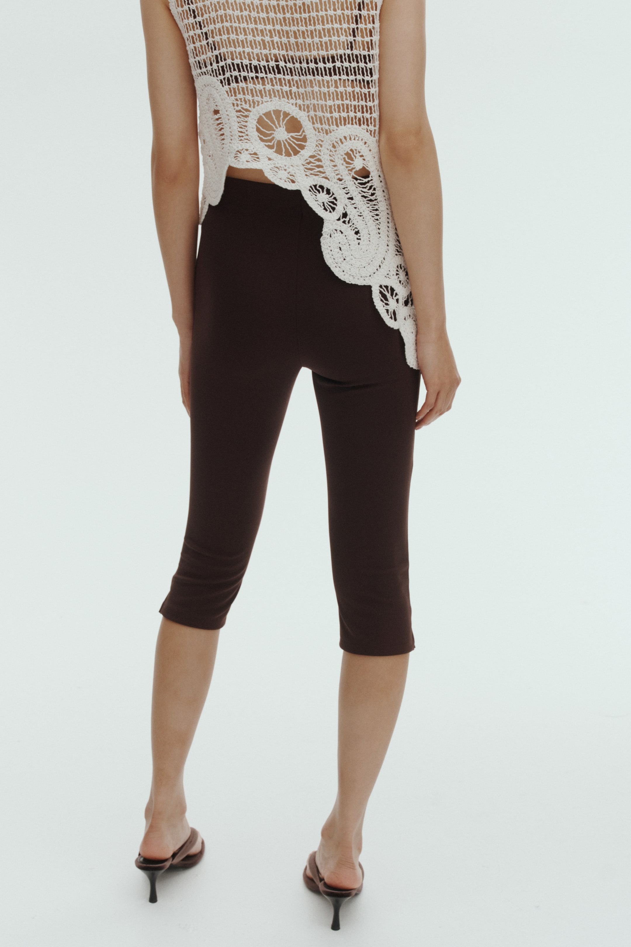 Legging Capri avec plis