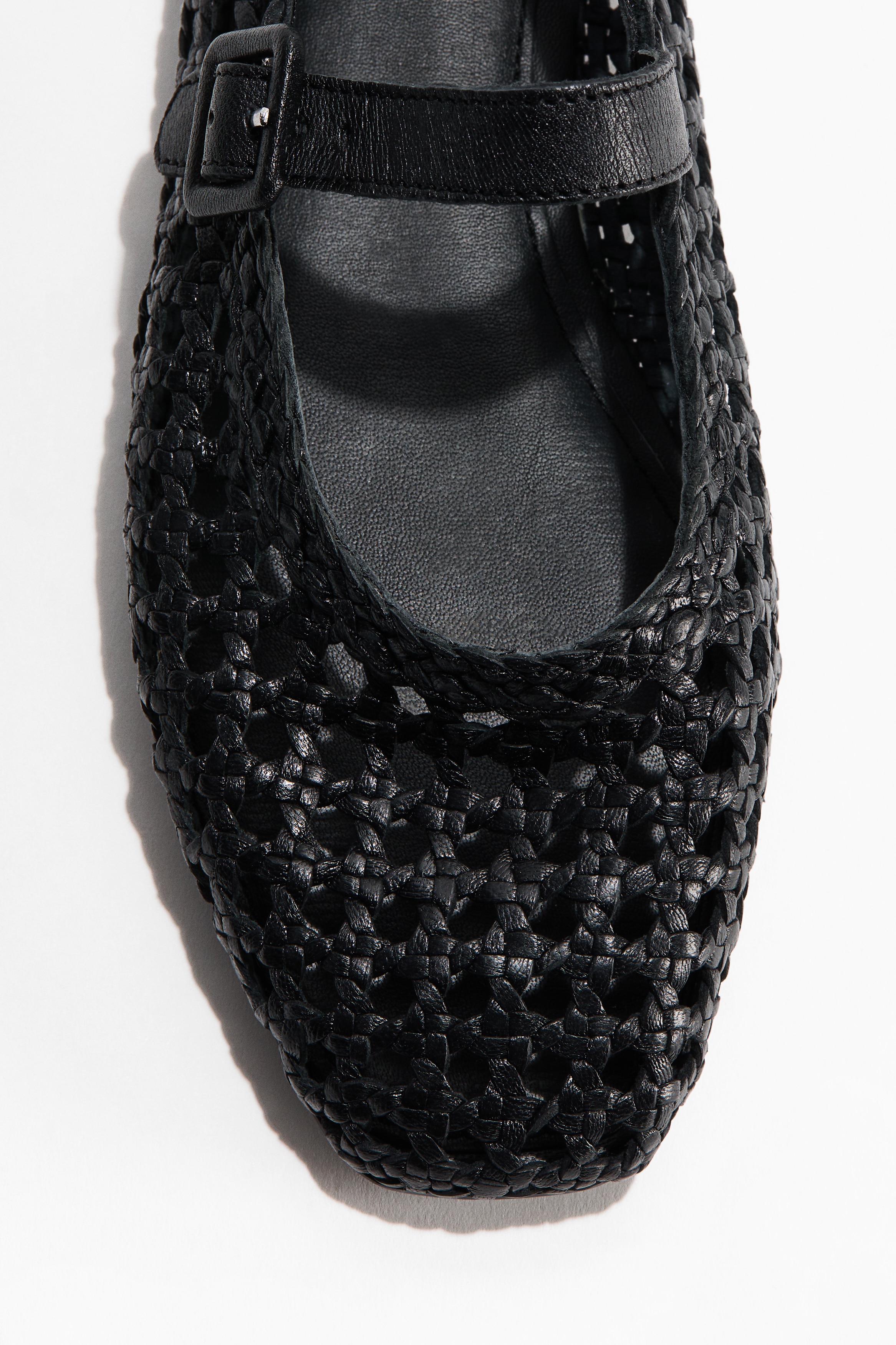 Ballerine Mary Jane in pelle - Black