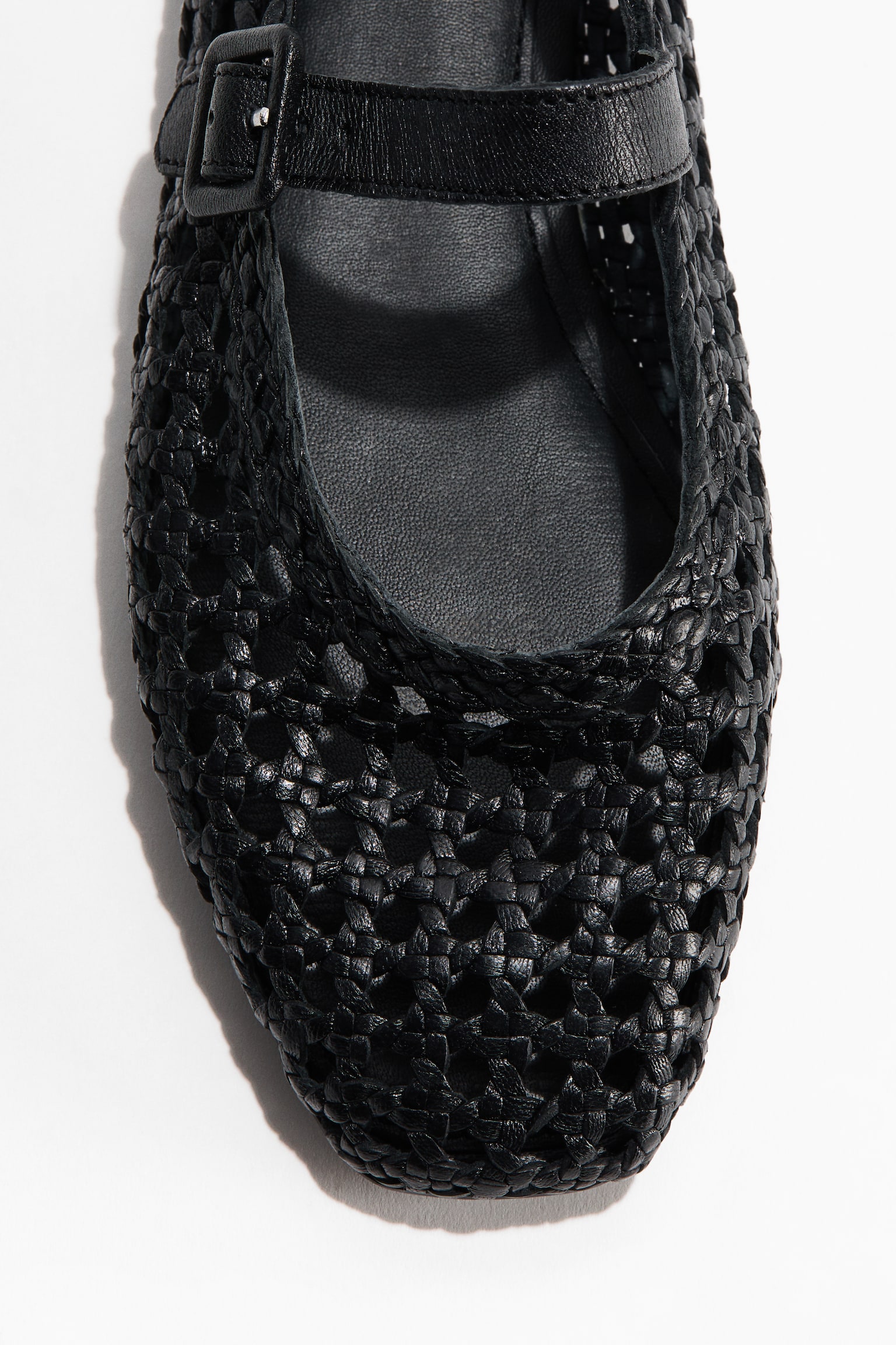 Leather Mary Jane ballet pumps - Black - 2