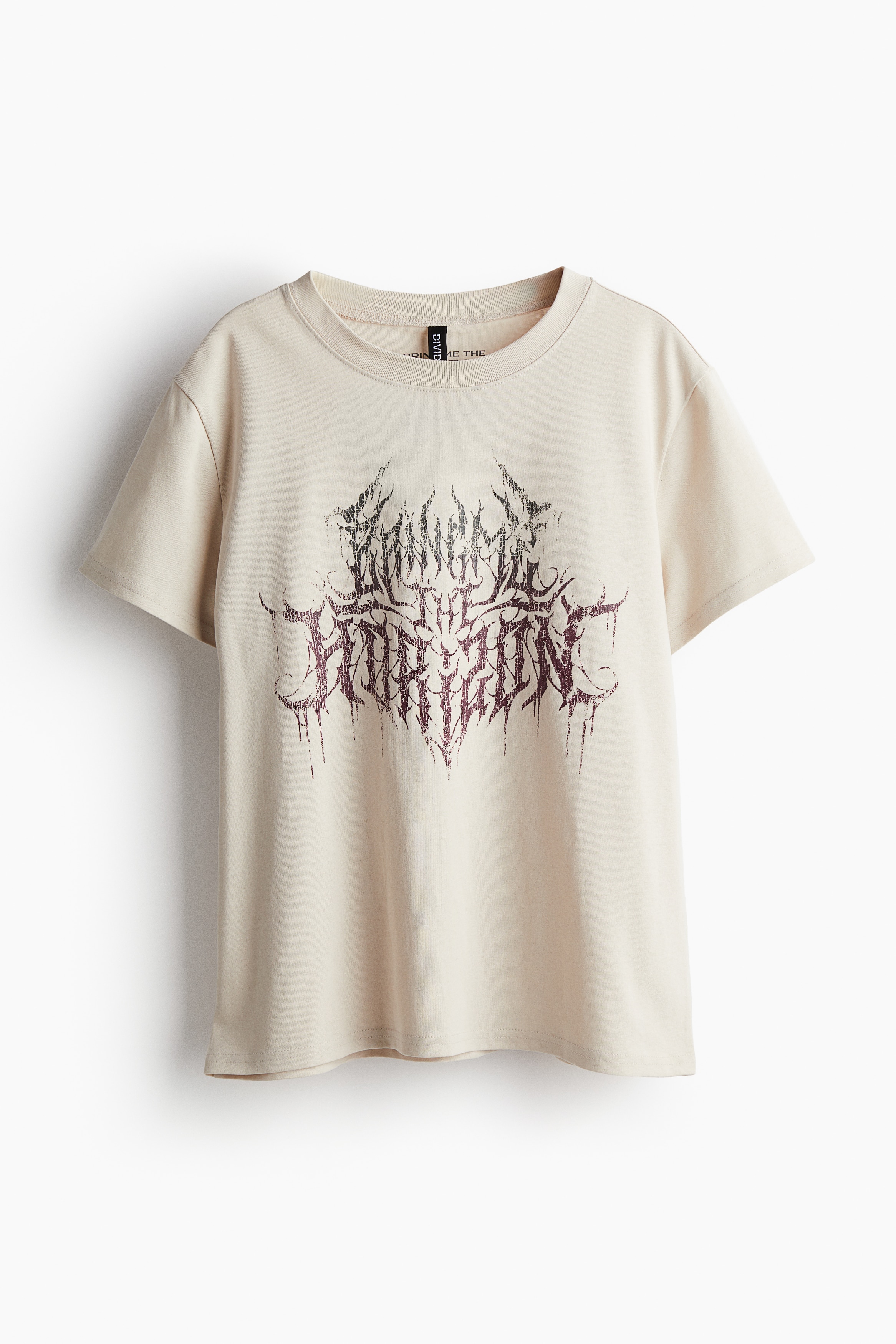 Printed T-shirt - Beige/Bring Me the Horizon - Ladies | H&M IN