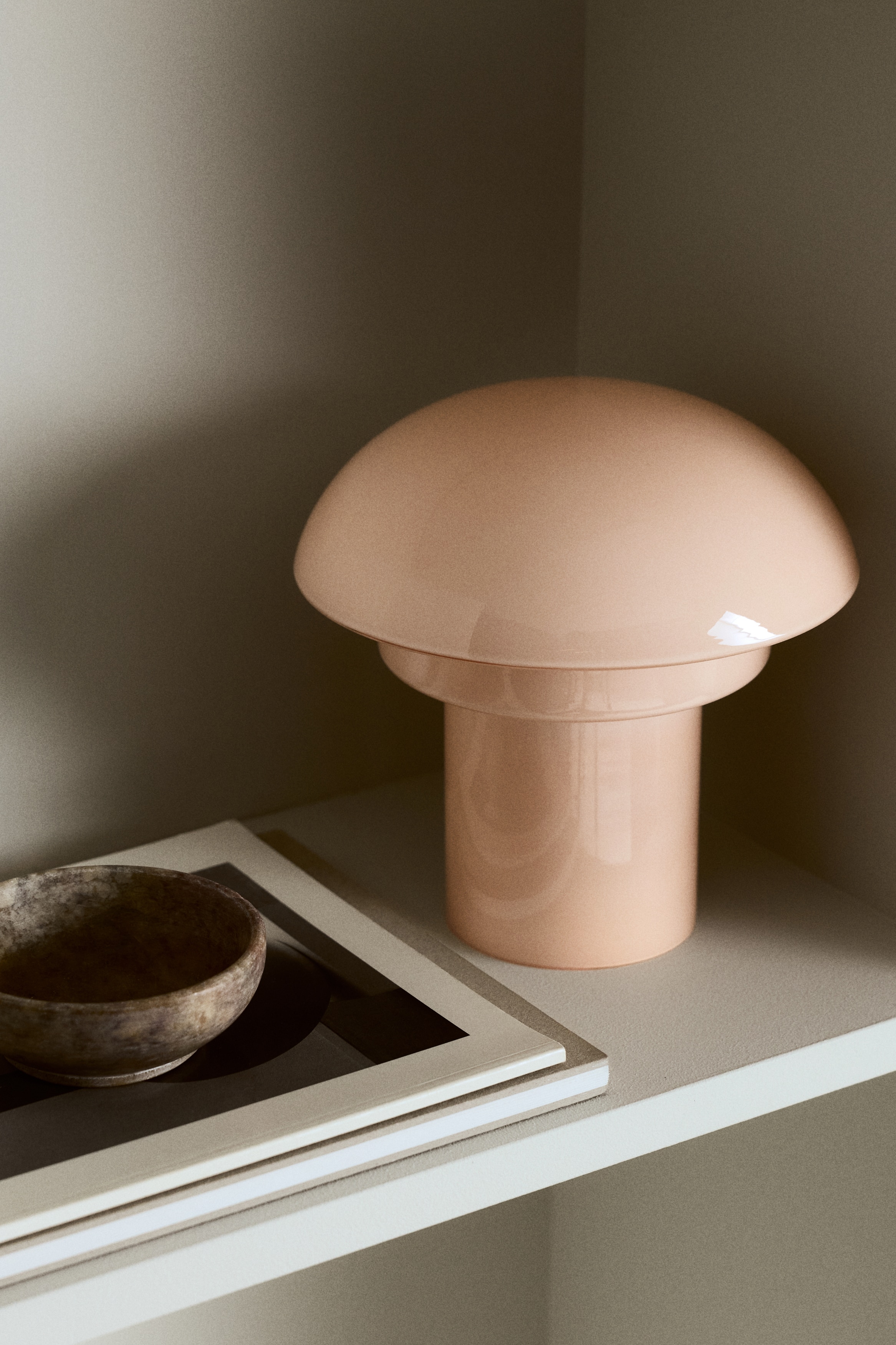 Rechargeable table lamp - Powder pink/Beige/White