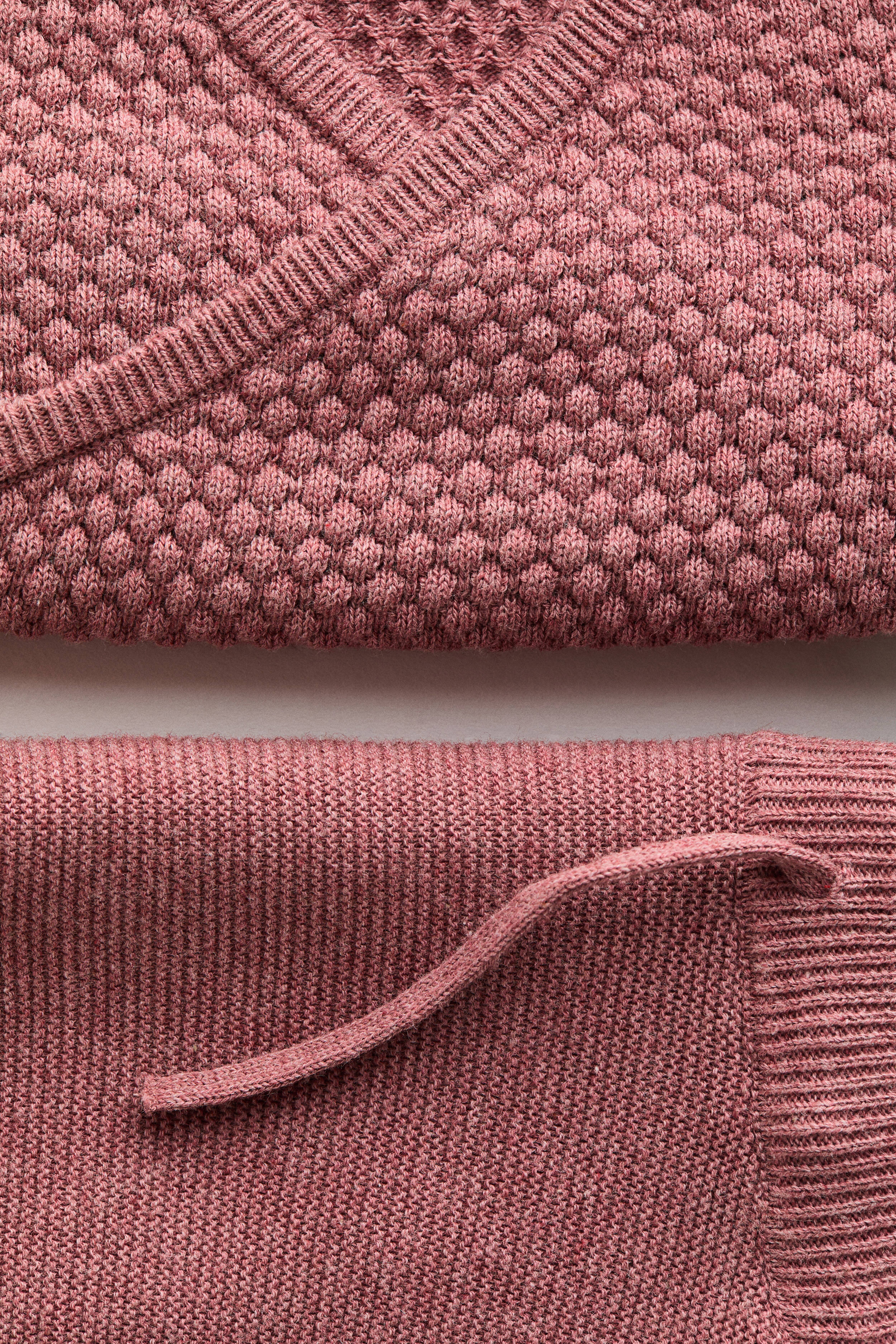 2-Piece Cotton Textured-Knit Set