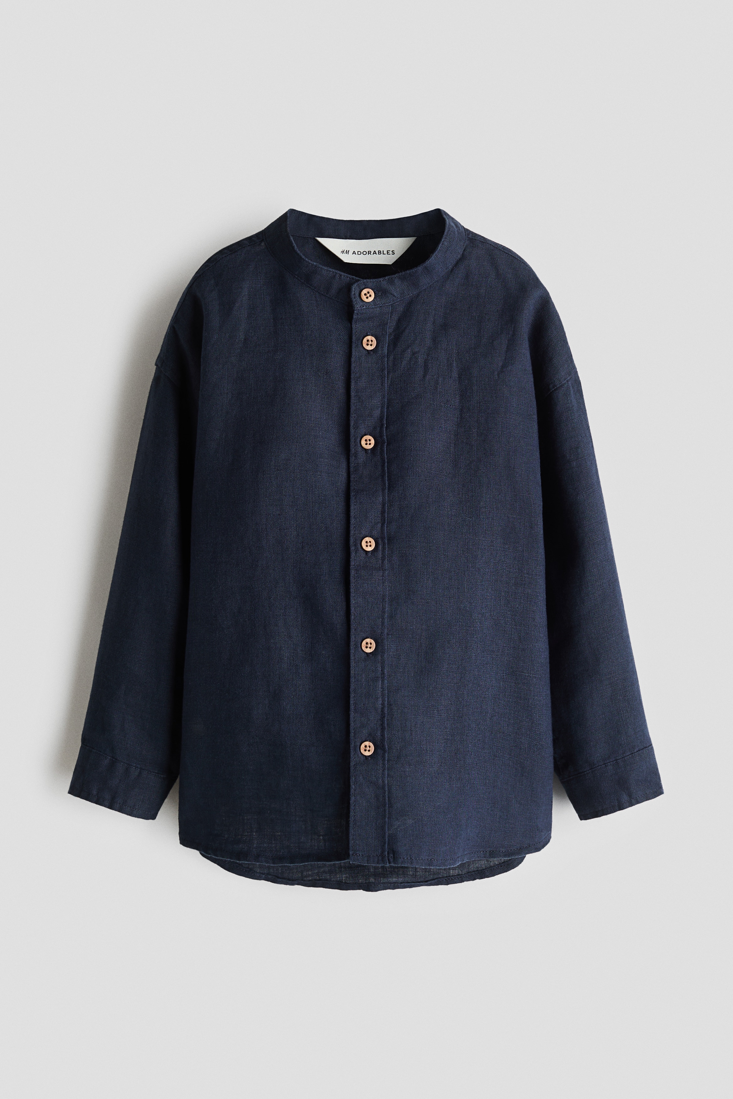 H & M - Leinenhemd - Blau - Kinder