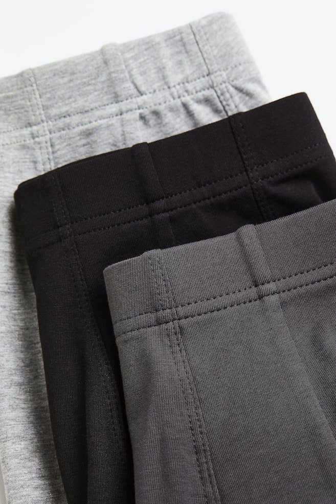 5-pack cotton short trunks - Grey/Black/Black/Dark blue/Grey - 3