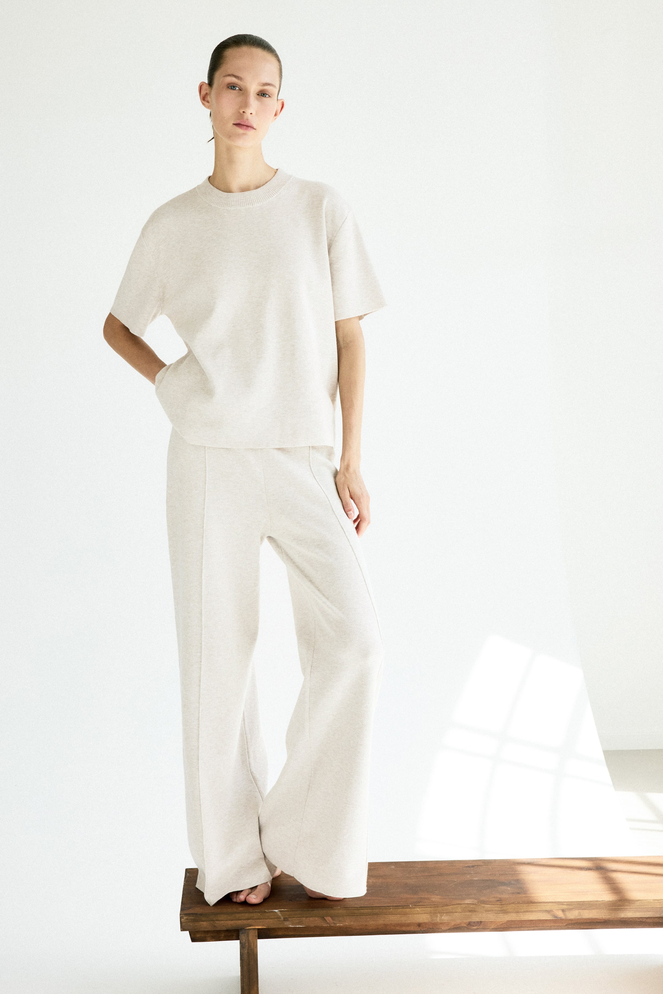 T-shirt en fin tricot