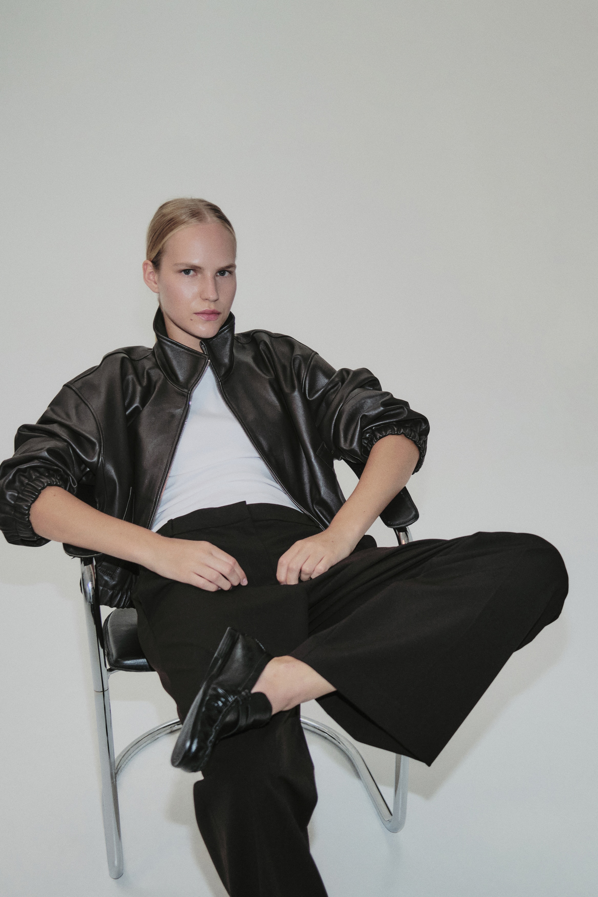 H & M - Wrinkle-resistant ワイドテーラードパンツ - ブラウン H & M - Wrinkle-resistant ワイドテーラードパンツ - ブラウン