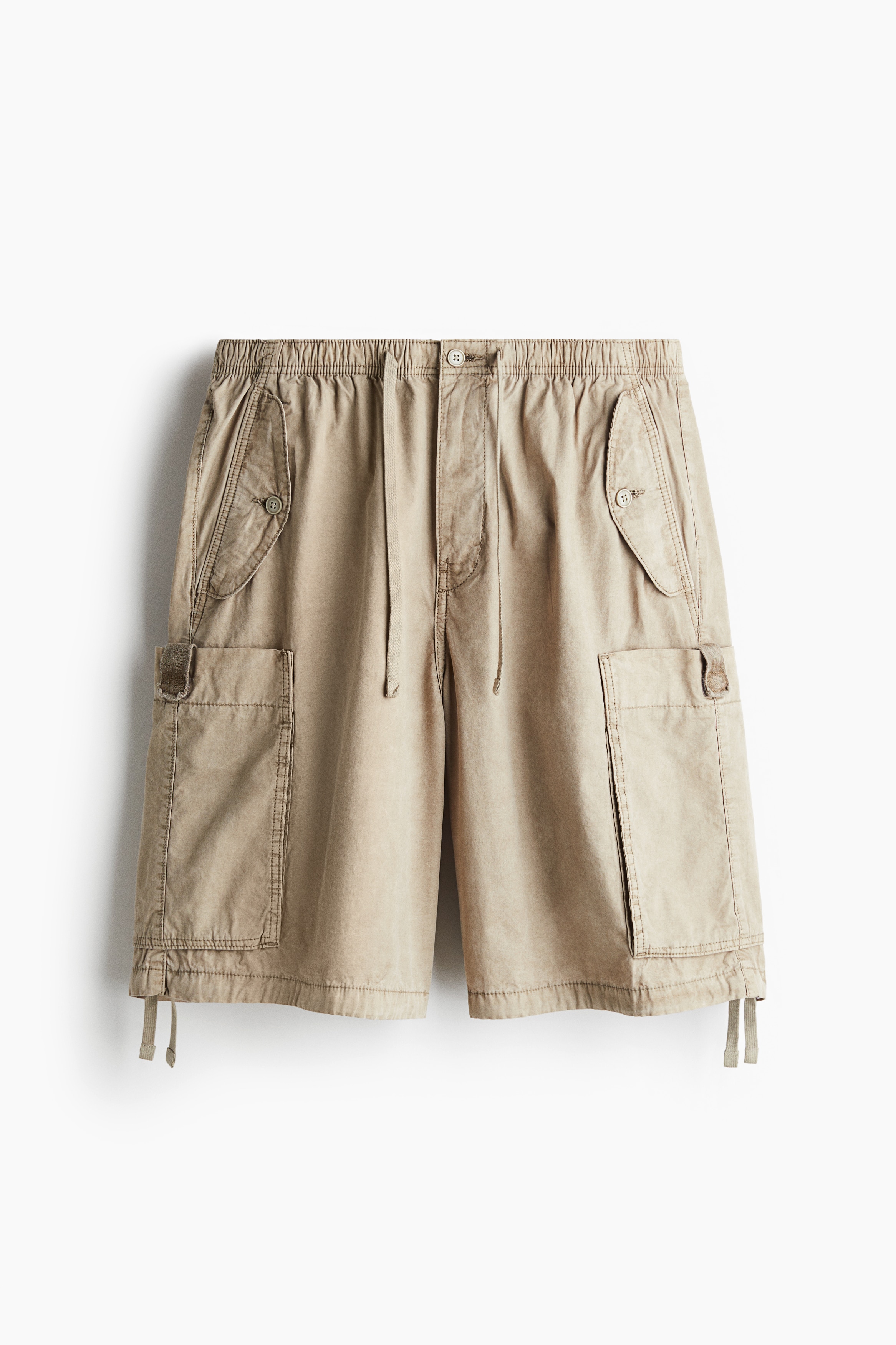 Loose Fit Cargo shorts - Beige/Light grey/Dark grey