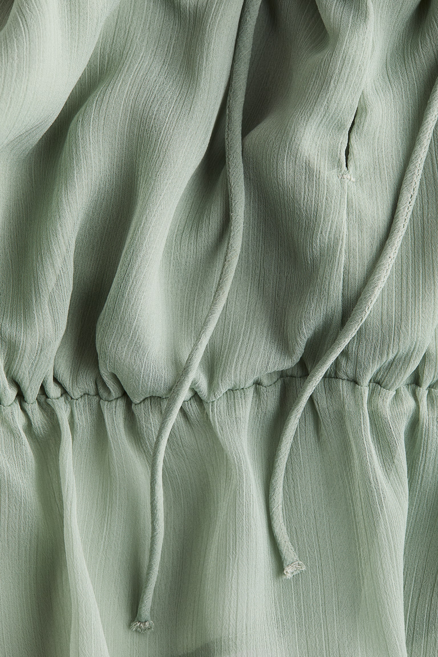 Áo kiểu lửng - Màu xanh lá nhạt/Màu đen - 4