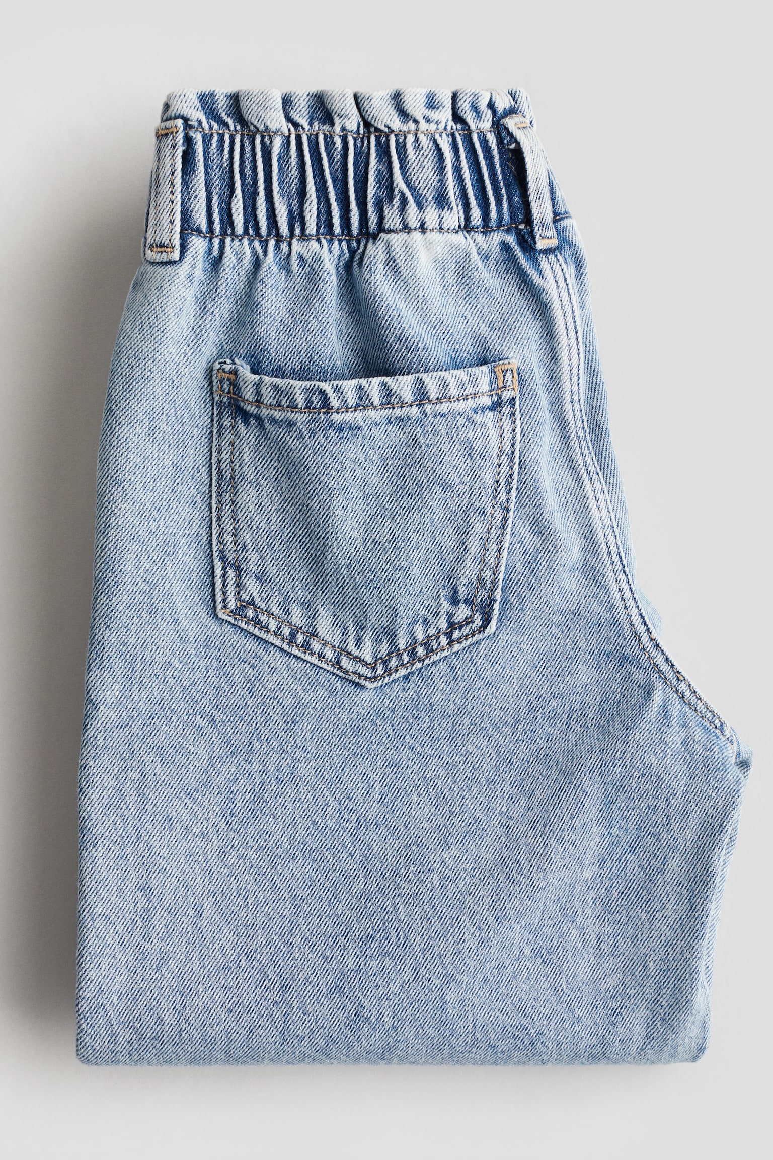 Wide Leg paper bag jeans - Light denim blue/Denim blue/Light denim blue/Beige/Washed-out black/Denim grey - 2