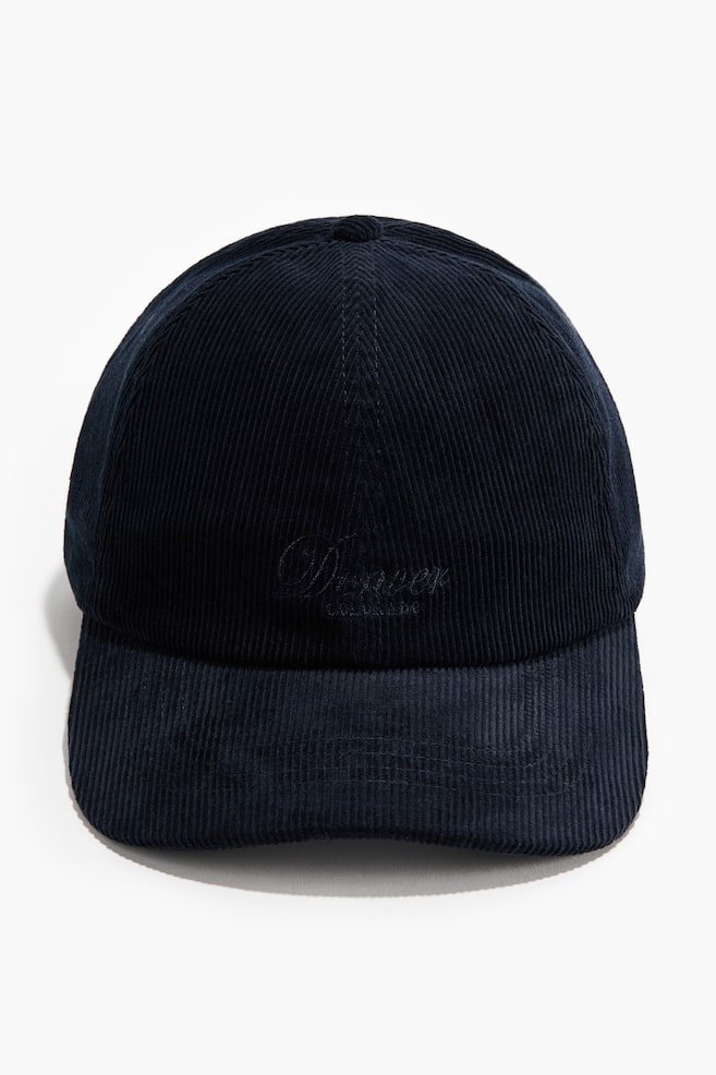 Cotton Twill Cap with Motif - Navy blue/Denver/Dark blue/W. Coast/Dark green/K/Dark plum purple/Grand/Brick orange/Denver/Dark green/K/Brown/Not for Ceremony - 1
