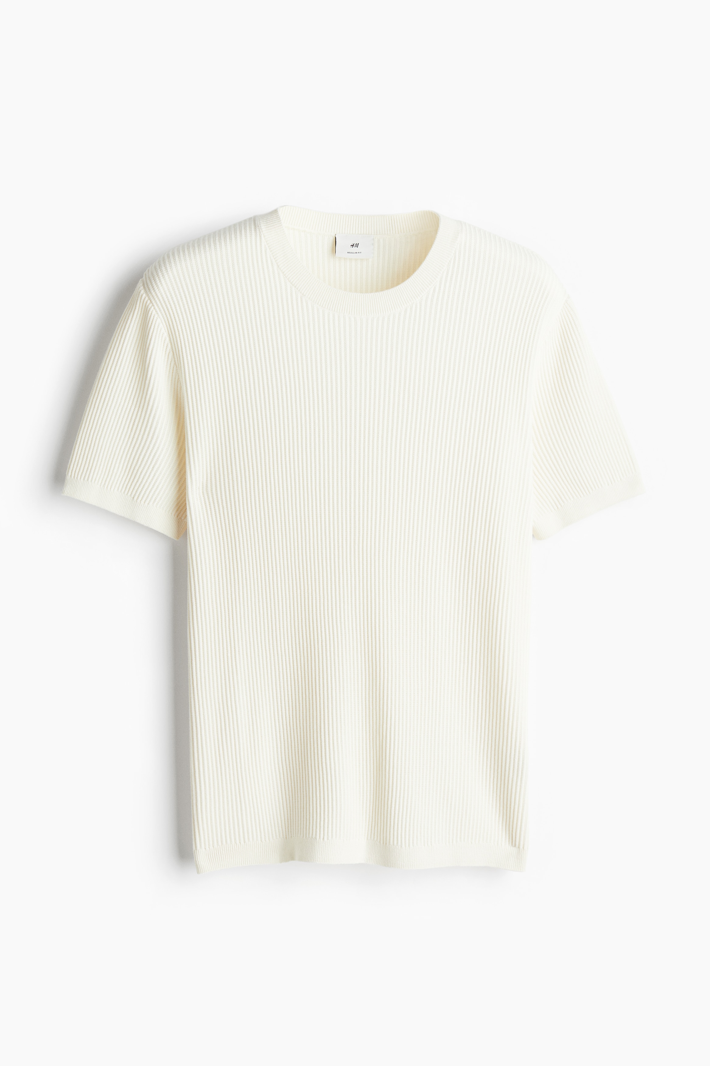 argue＊RANDOM RIB KNIT T-SHIRTS OFF-WHITE argue＊RANDOM RIB KNIT T-SHIRTS OFF-WHITE White Off Stamp