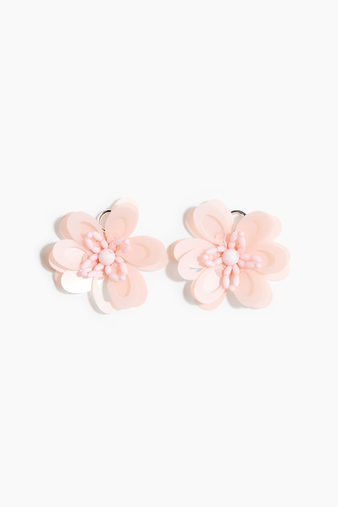 2-pack flower shoe charms - Powder pink - 1