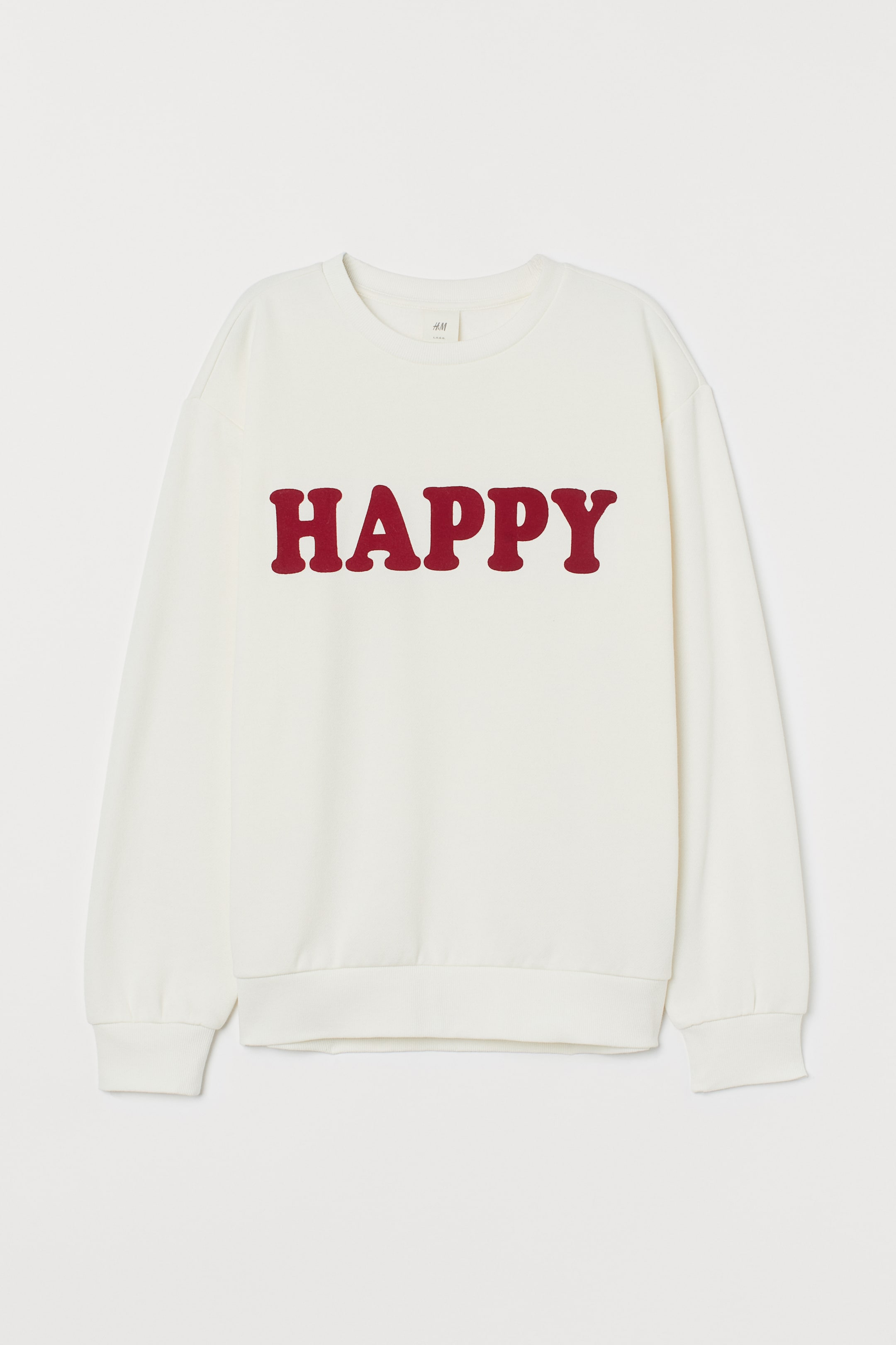 Agrandir l'image: Sweat - Écru/Happy - FEMME | H&M FR 1