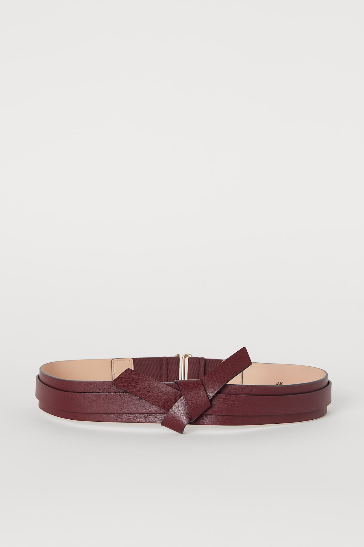 Waist belt with knot detail - Burgundy - Ladies | H&M GB