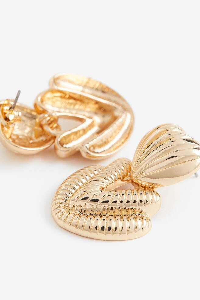 Pendant earrings - Gold-coloured - 2