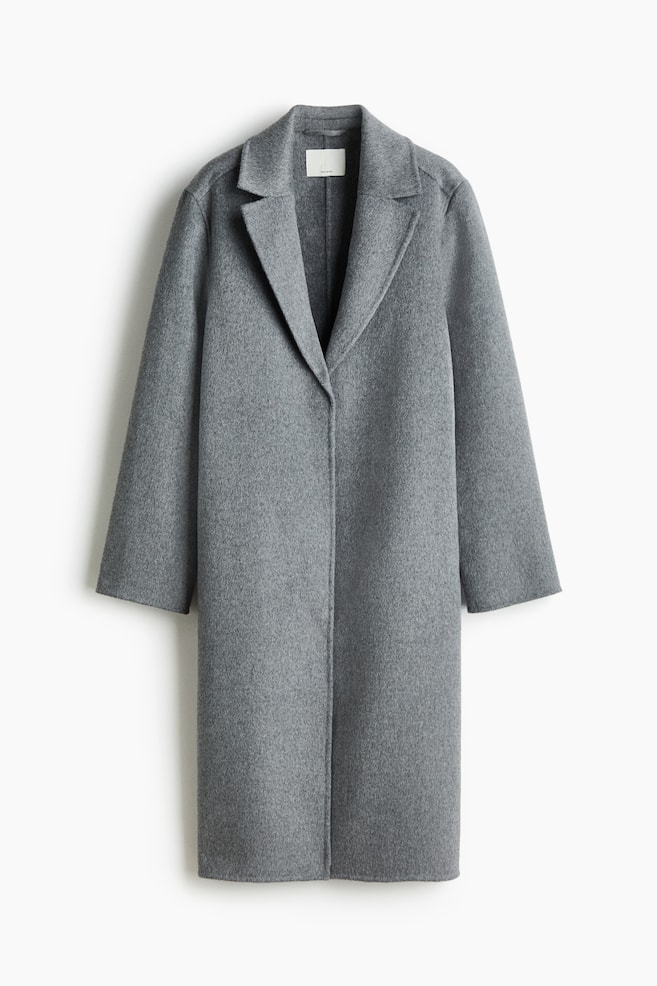 Handmade wool-blend coat - Gray - 1
