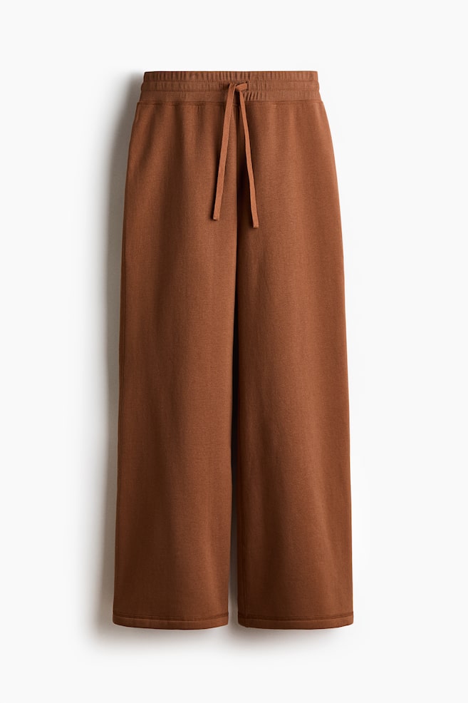 Pantaloni de molton evazați - Maro/Gri-închis/Gri-melanj/Gri-melanj - 1