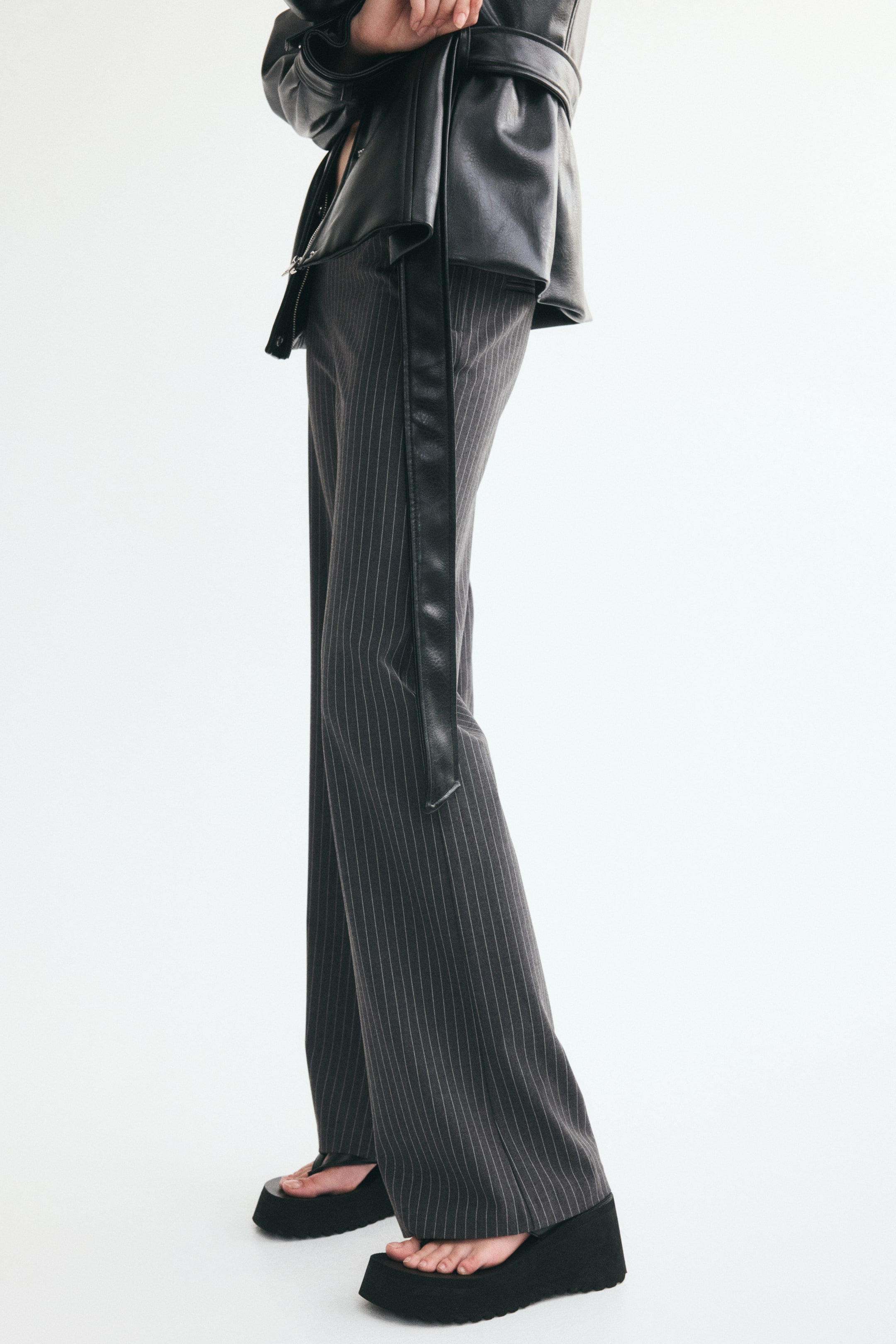Low-Waist Twill Pants