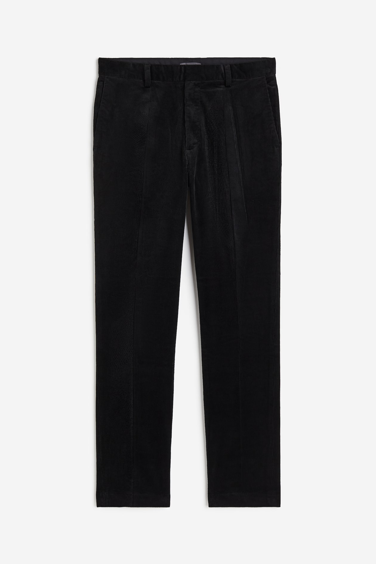 Men's Black Slim Fit Corduroy Pants H&M CA