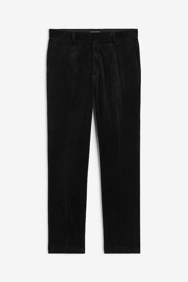 Slim Fit Corduroy trousers - Black/Beige/Dark grey/White - 2