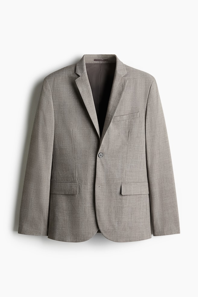 Colbert - Slim Fit - Donkerbeige/Donkergrijs/geruit/Donkerbeige/geruit - 1