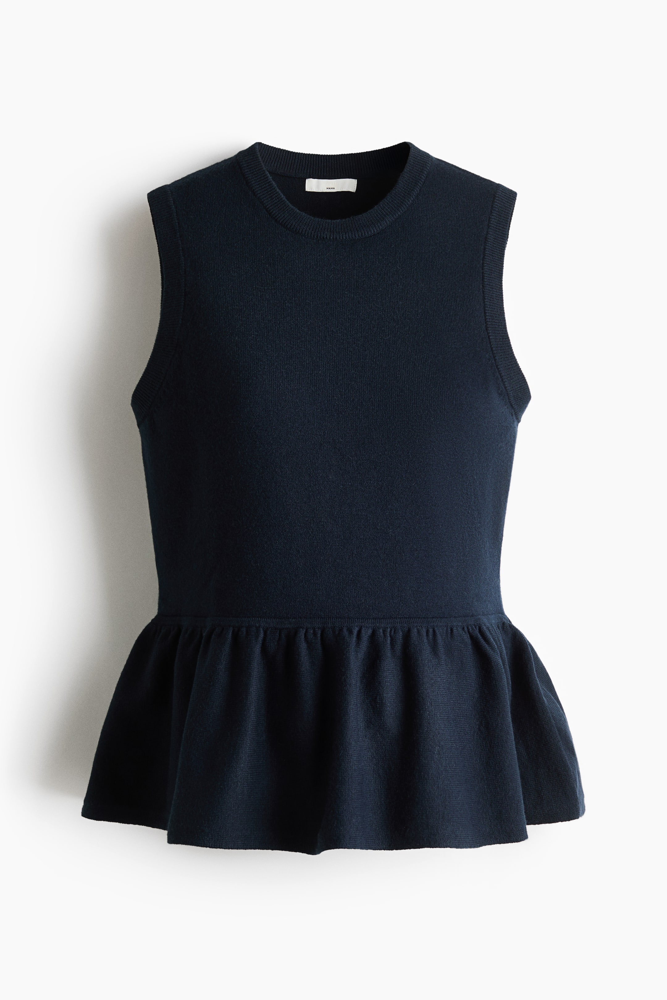 Haut MAMA péplum en fin tricot