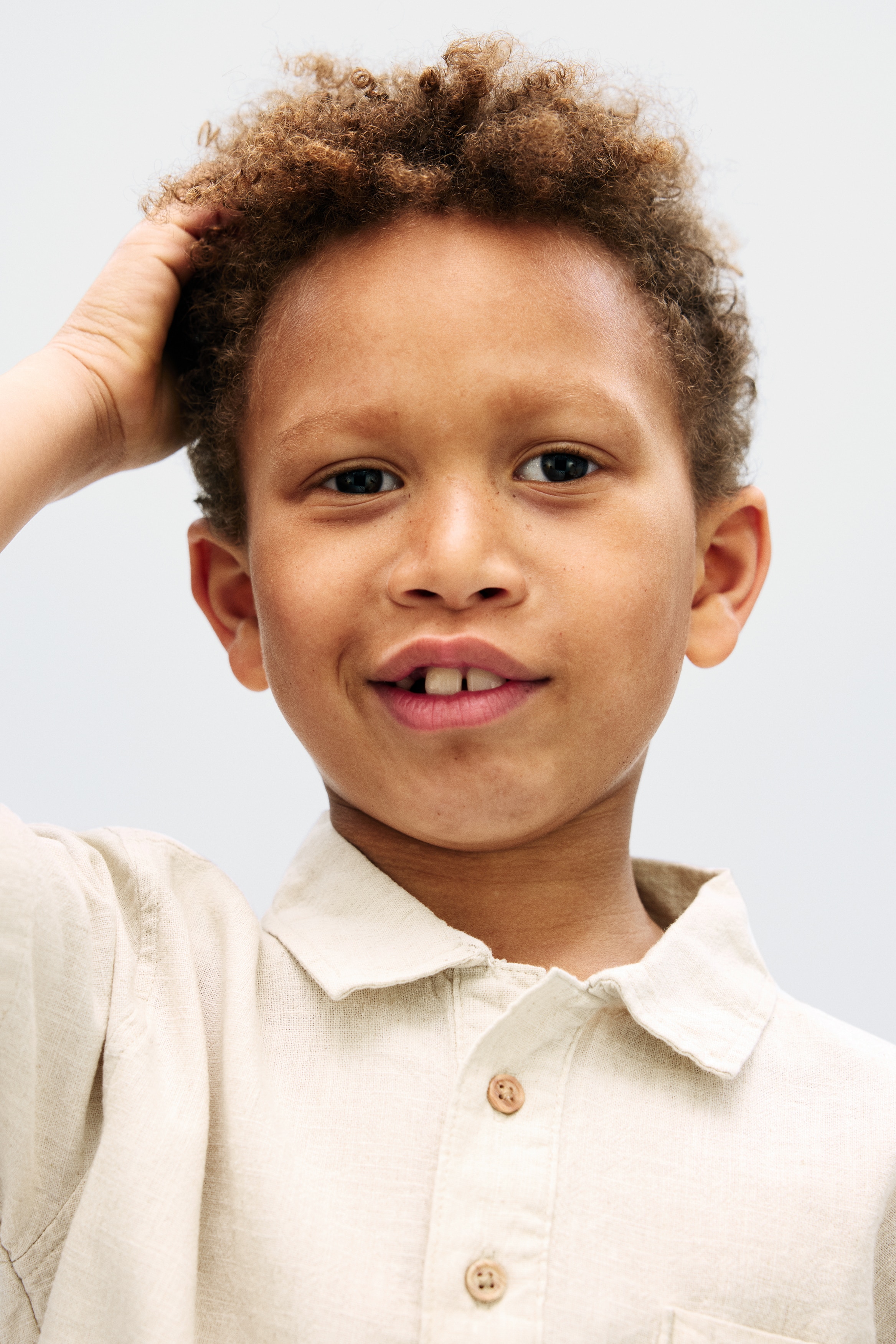 2-piece linen-blend set-image