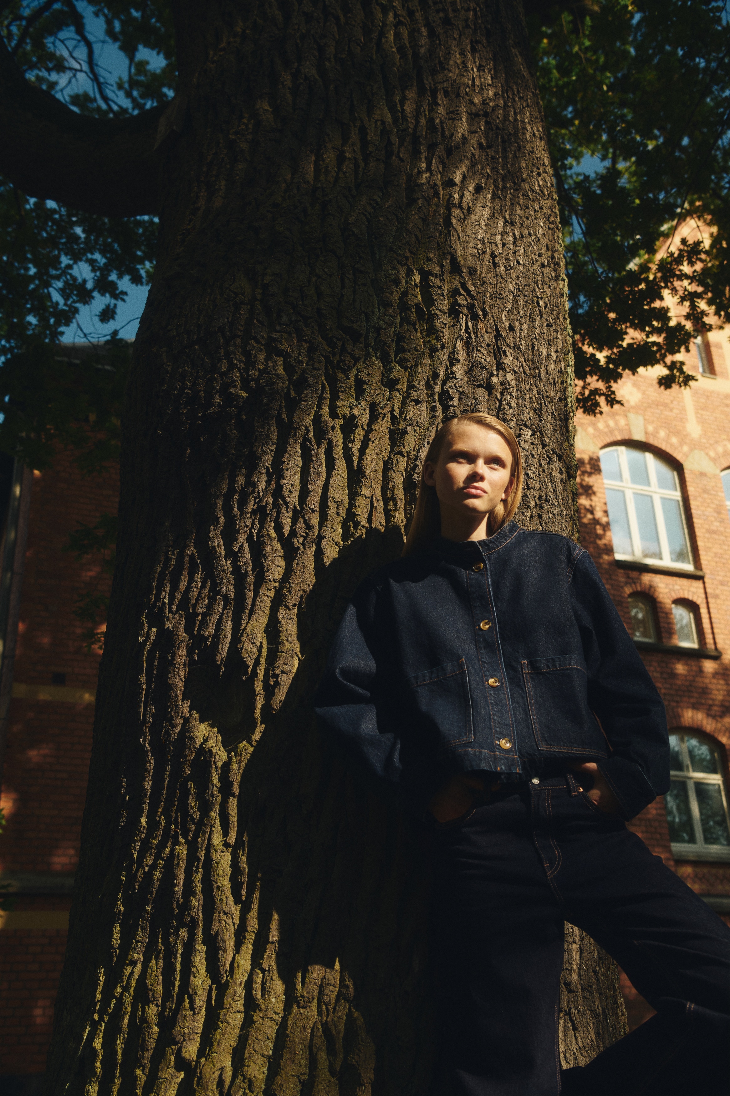 Twill Jacket - Dark denim blue - Ladies | H&M US