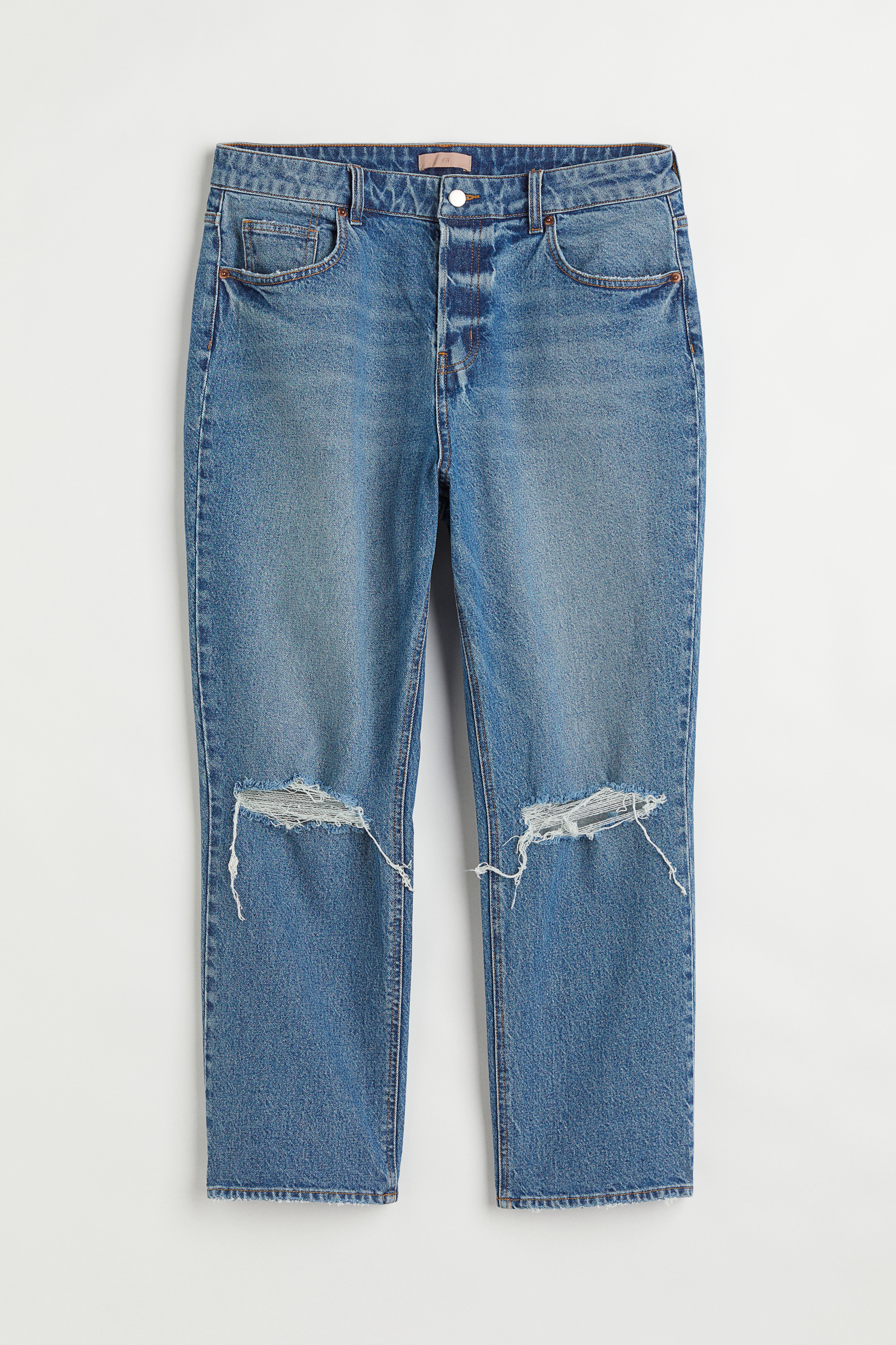 H&m straight high ankle jeans best sale